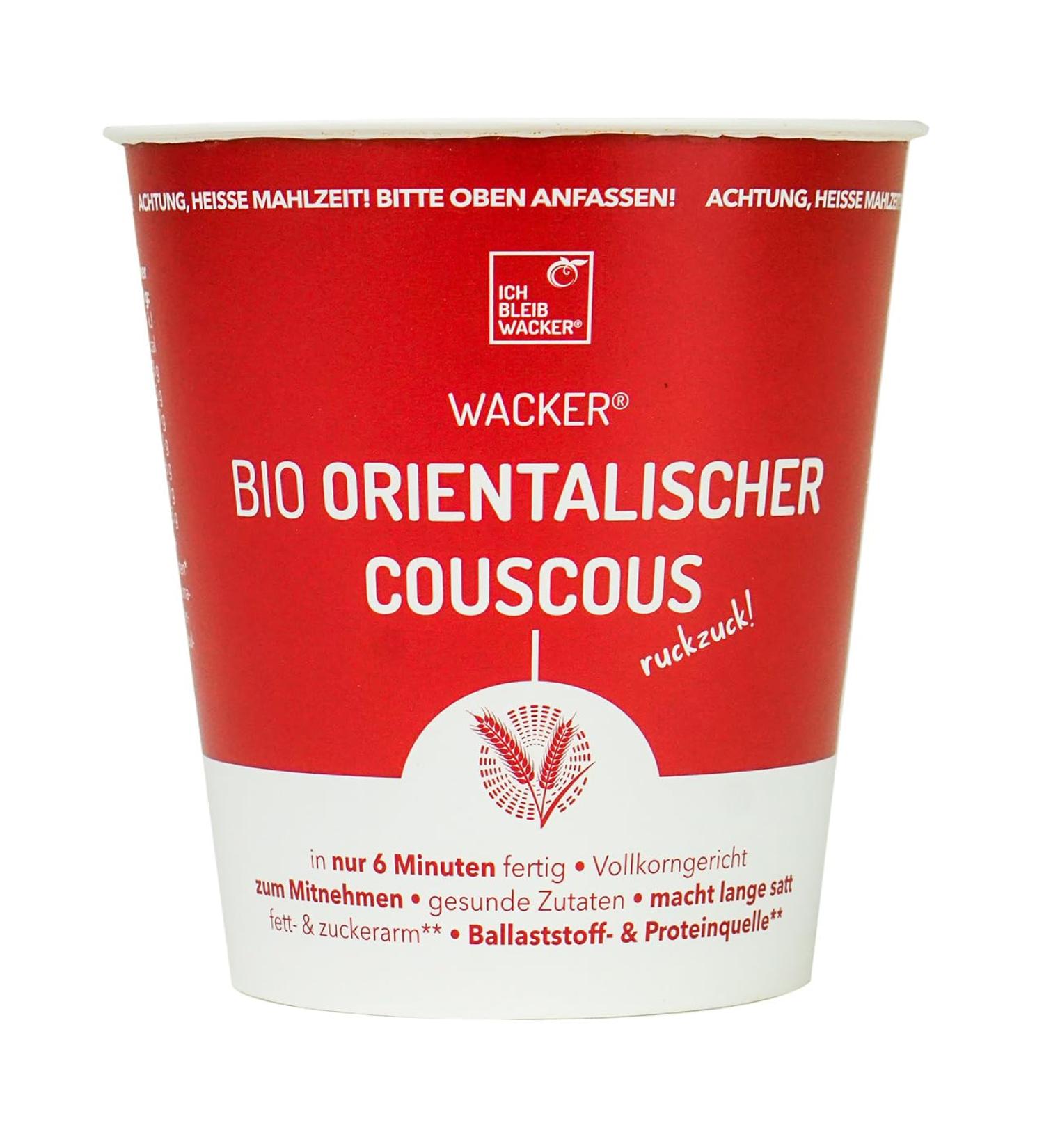 Buy Healthy Organic Court Wacker Oriental Couscous 80g - Quick Prep Low Fat & Sugar High Protein | International Shipping - Buy Online on GoSupps.com