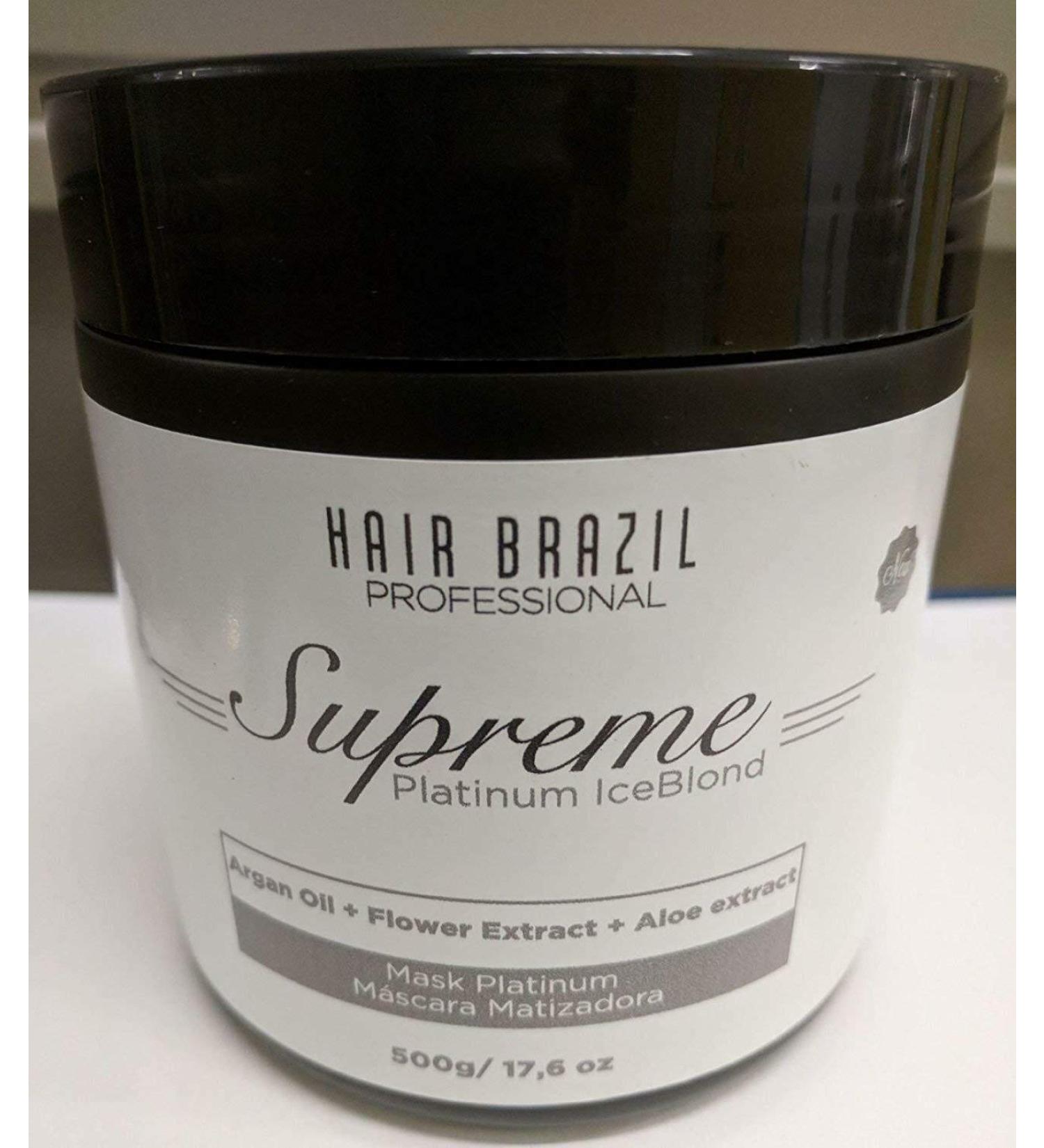 Brazilian Supreme Platinum Ice Blond Mask 500g - Best Hair Care for Blonde & Highlighted Hair | International Shipping - Buy Online on GoSupps.com