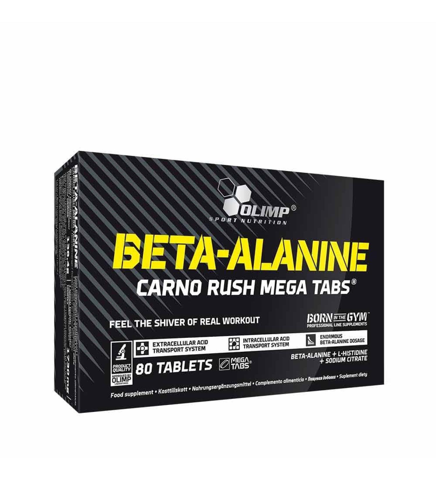 Olimp Nutrition Beta Alanine - Carno Rush Mega Tablets - 80 Tablets