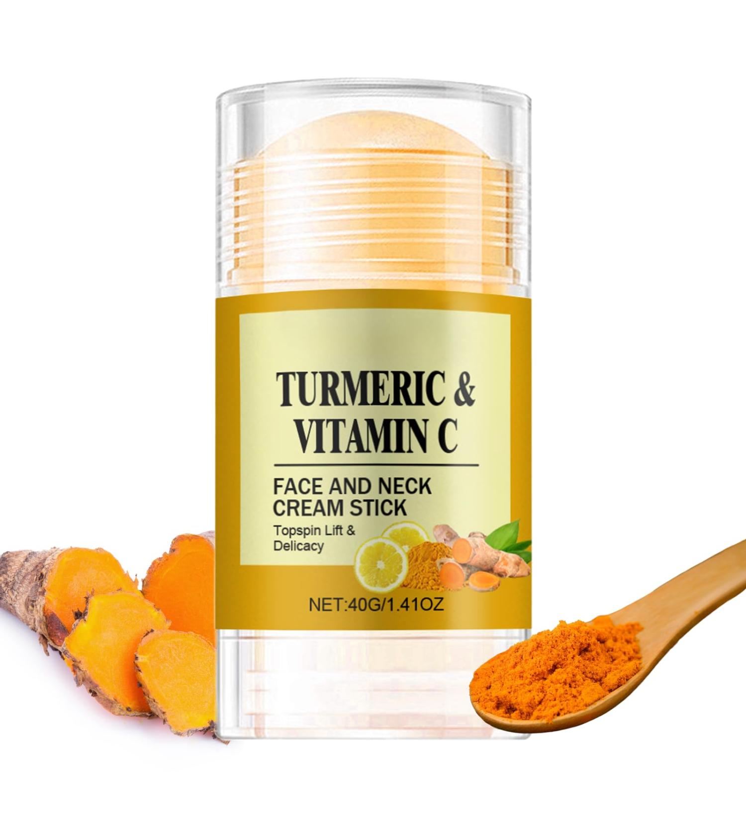 Face and Neck Cream Stick Turmeric Face Cream Neck Firming Cream Skin Tightening Cream for Face Anti Wrinkle Anti Aging Lifting Moisturizing Vitamin C Night Cream for Mature Skin - Buy Online on GoSupps.com
