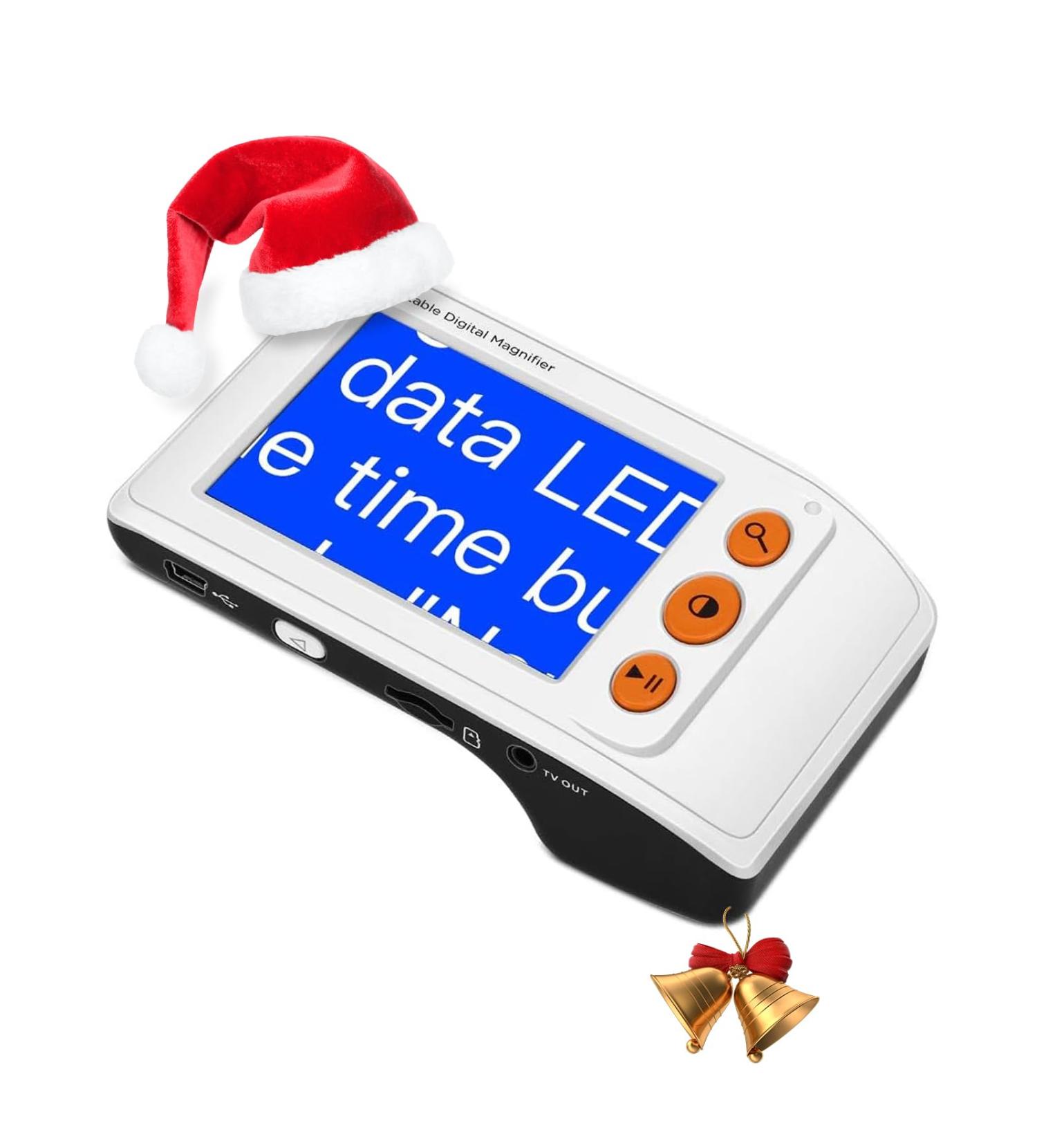 Eyoyo Portable Electronic Video Magnifier Reading Aid 3.5 LCD Screen 2x-25x Zoom - Ideal for Low Vision - Available in Yellow, Blue, White, and Black - Buy Online on GoSupps.com