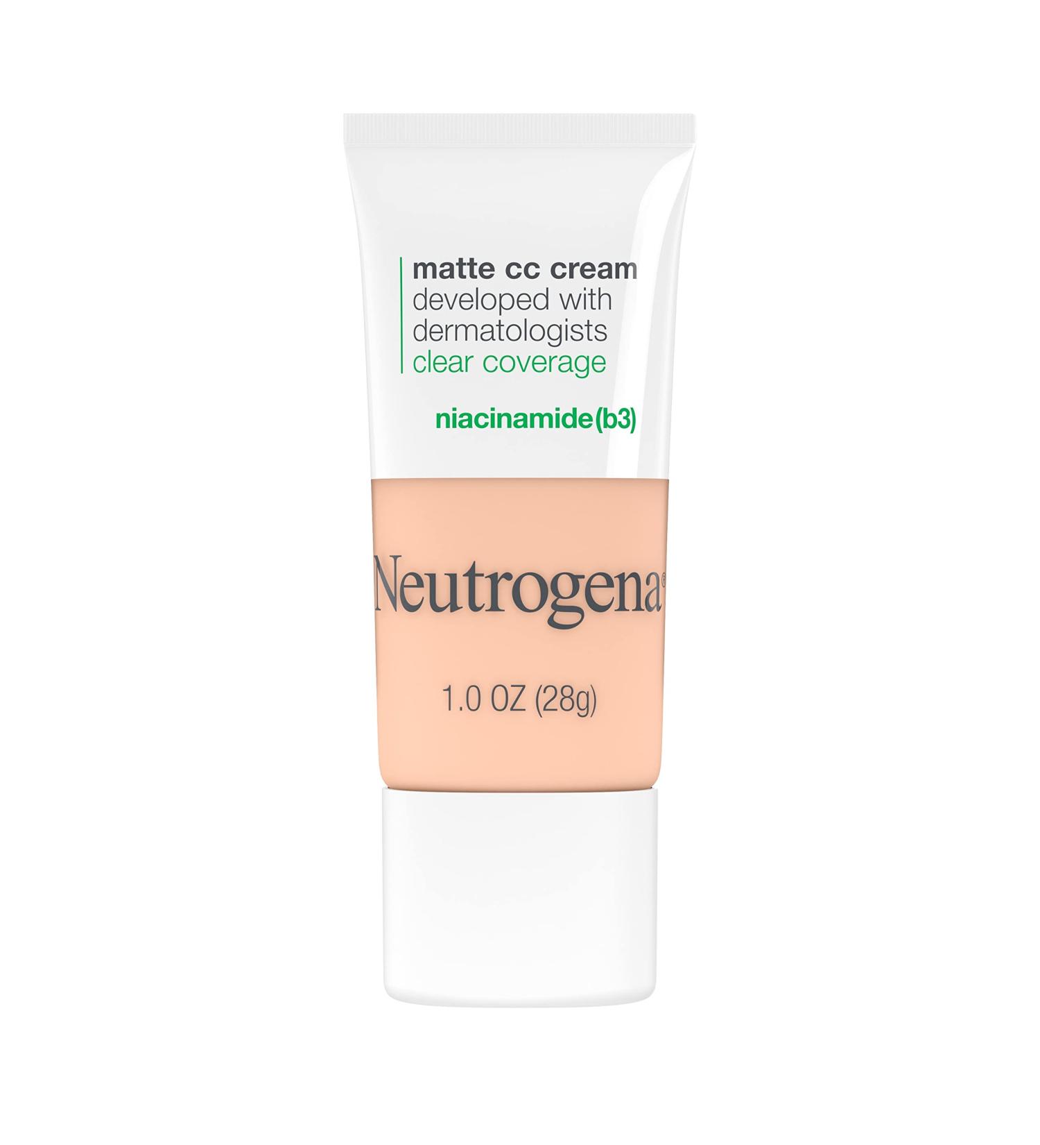 Neutrogena Clear Coverage Flawless Matte CC Cream with Niacinamide - Shell 1 oz - Buy Online on GoSupps.com
