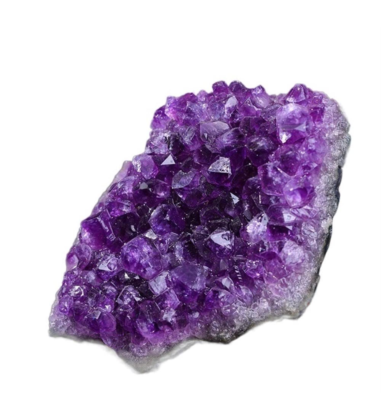 Natural Amethyst Cluster Small Ornaments Home Decoration Rough Stone Crystal Block Cluster Full of Texture - Buy Online on GoSupps.com