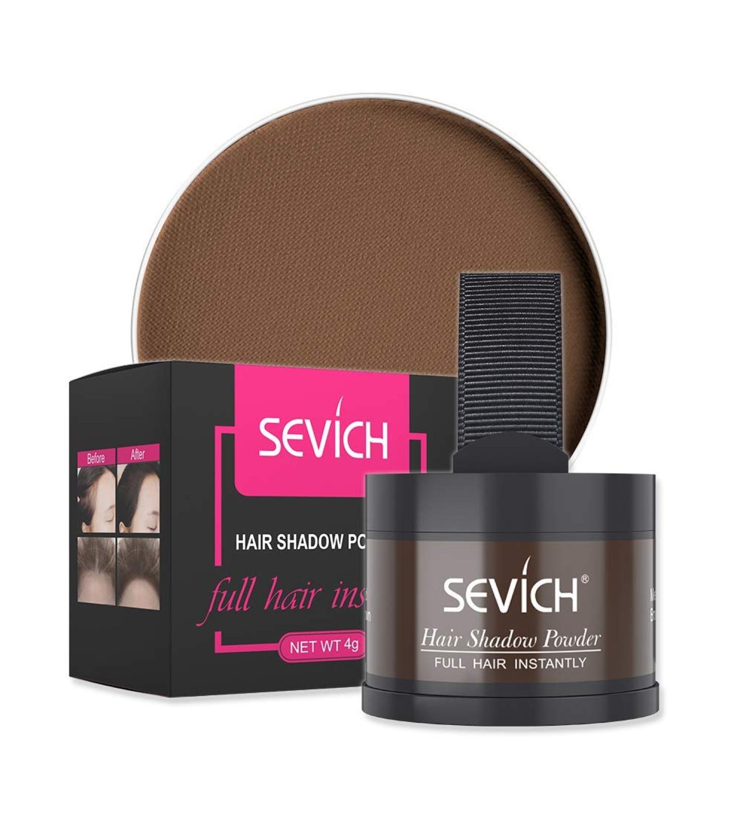 Sevich Instant Hairline Shadow: Grey Hair Root Concealer & Beard Line Touch Up, Medium Brown - Windproof & Sweatproof - Buy Online on GoSupps.com