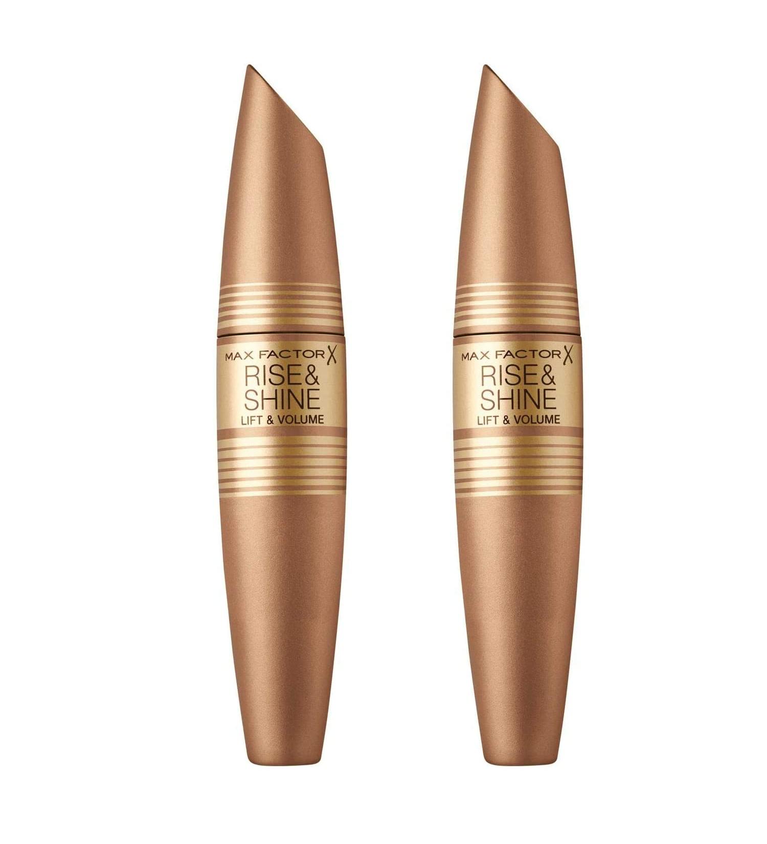 2 x Max Factor Rise & Shine Lift and Volume Mascara 12ml - 001 Black - Buy Online on GoSupps.com