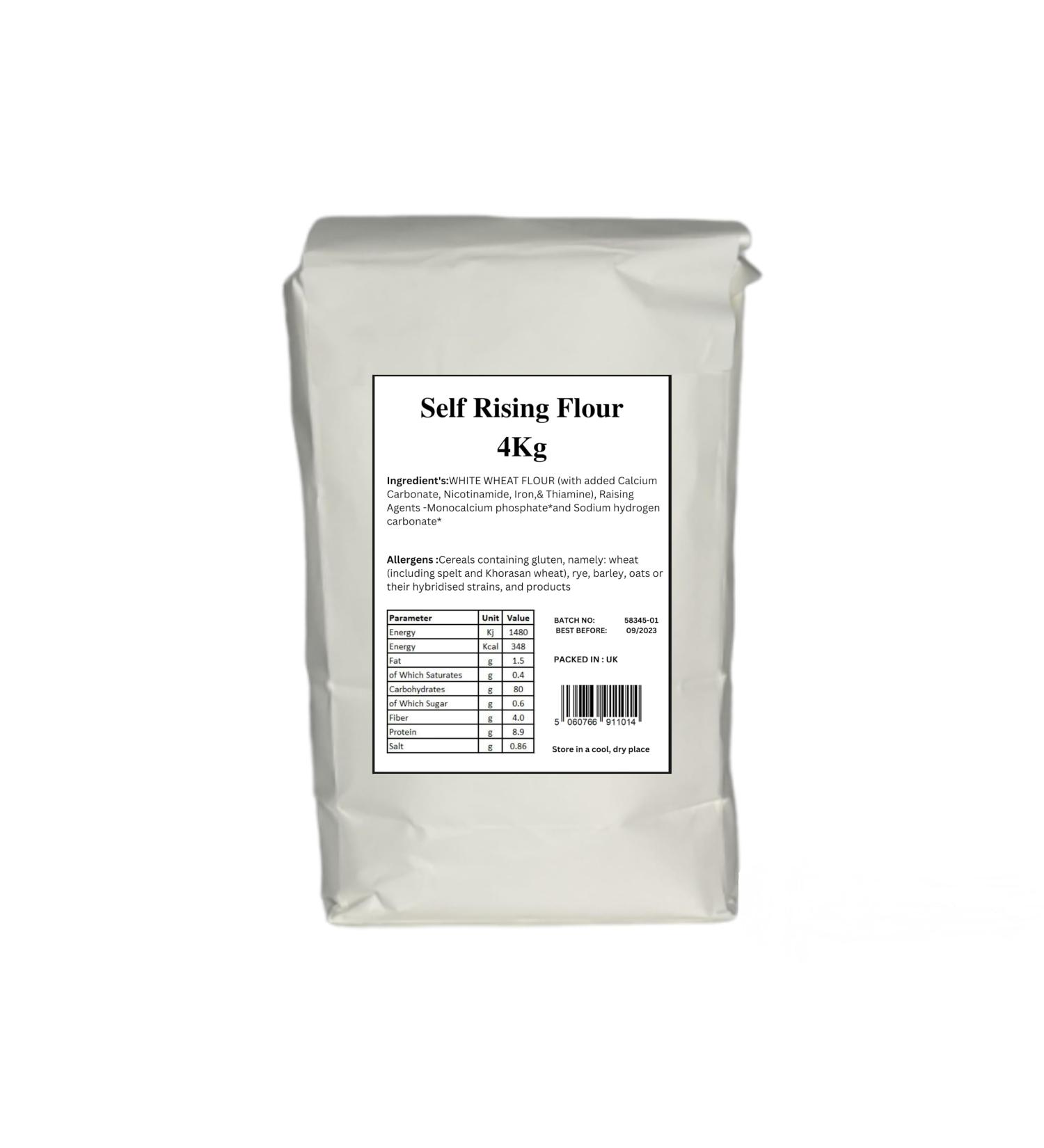 Bakers Street | Premium Quality Self Raising Flour 4Kg | Perfect for making cake biscuits and coockies - Buy Online on GoSupps.com
