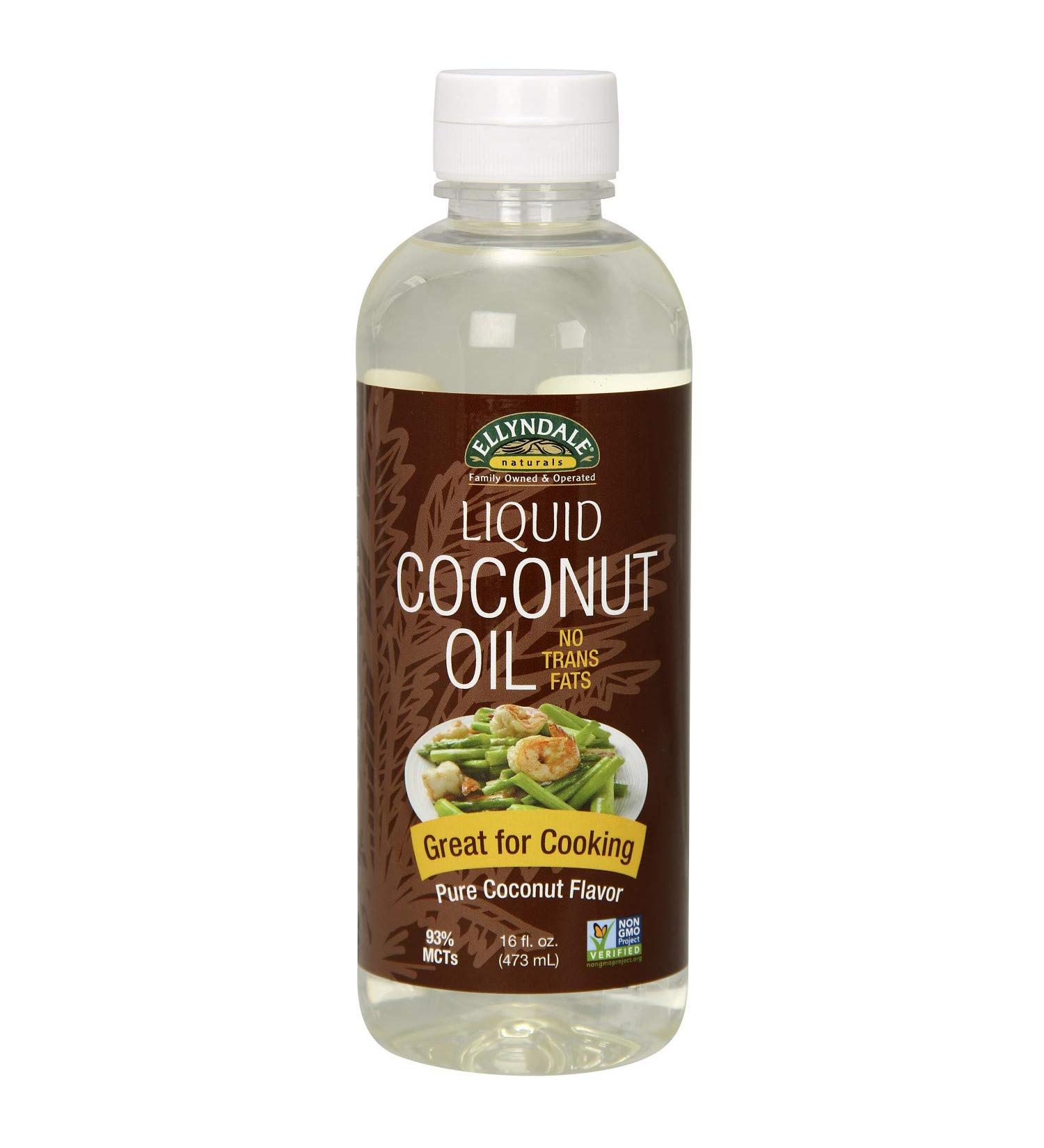 Now Foods Ellyndale Organics Organic Liquid Coconut Oil - 16 fl oz Pure Coconut Flavor - Buy Online on GoSupps.com