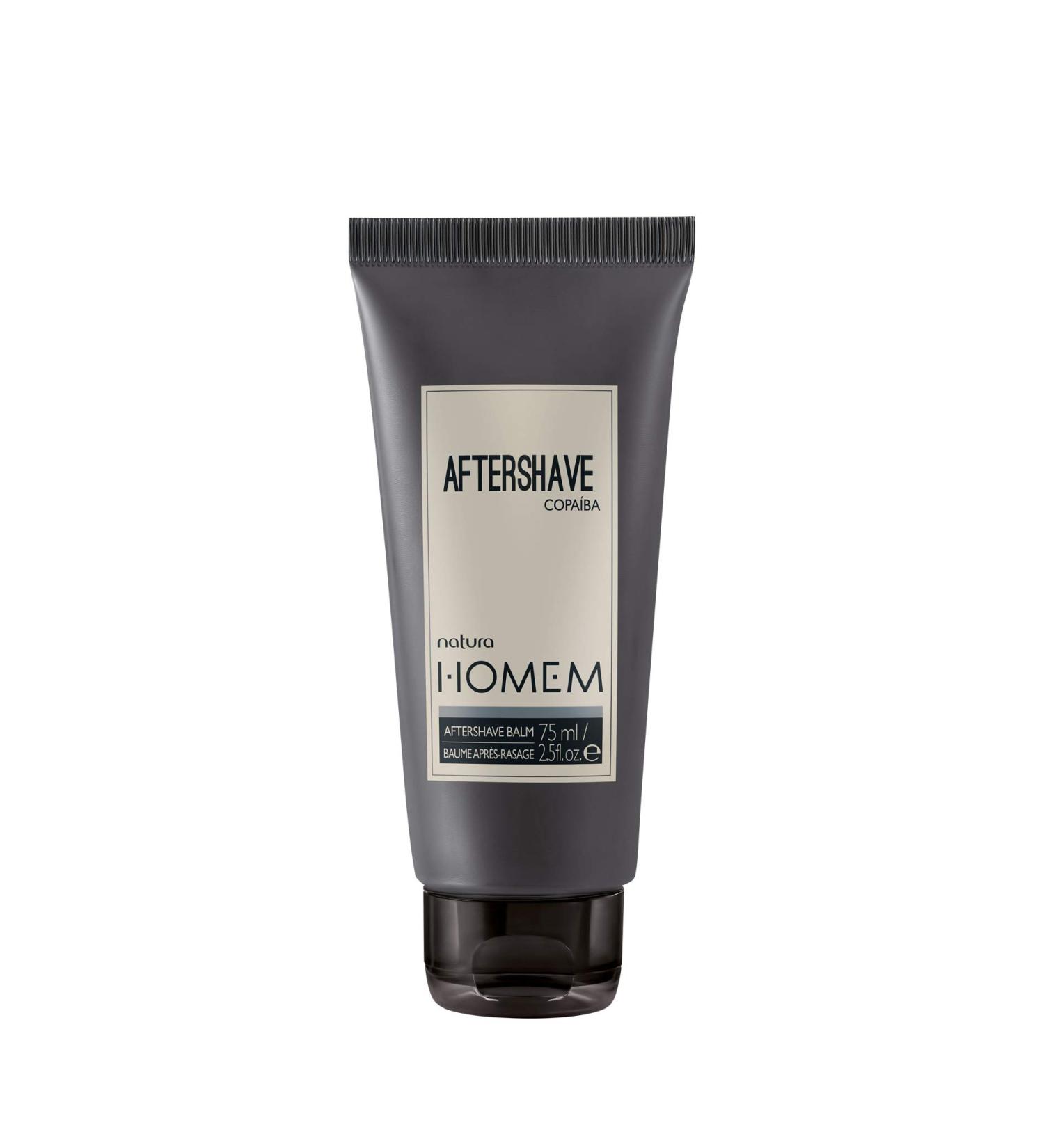 Natura - Homem aftershave balm - men - Suitable for all skin types - relieves shaving fire makes the skin supple and donates its moisture - 100% vegan - cruples - 75 ml