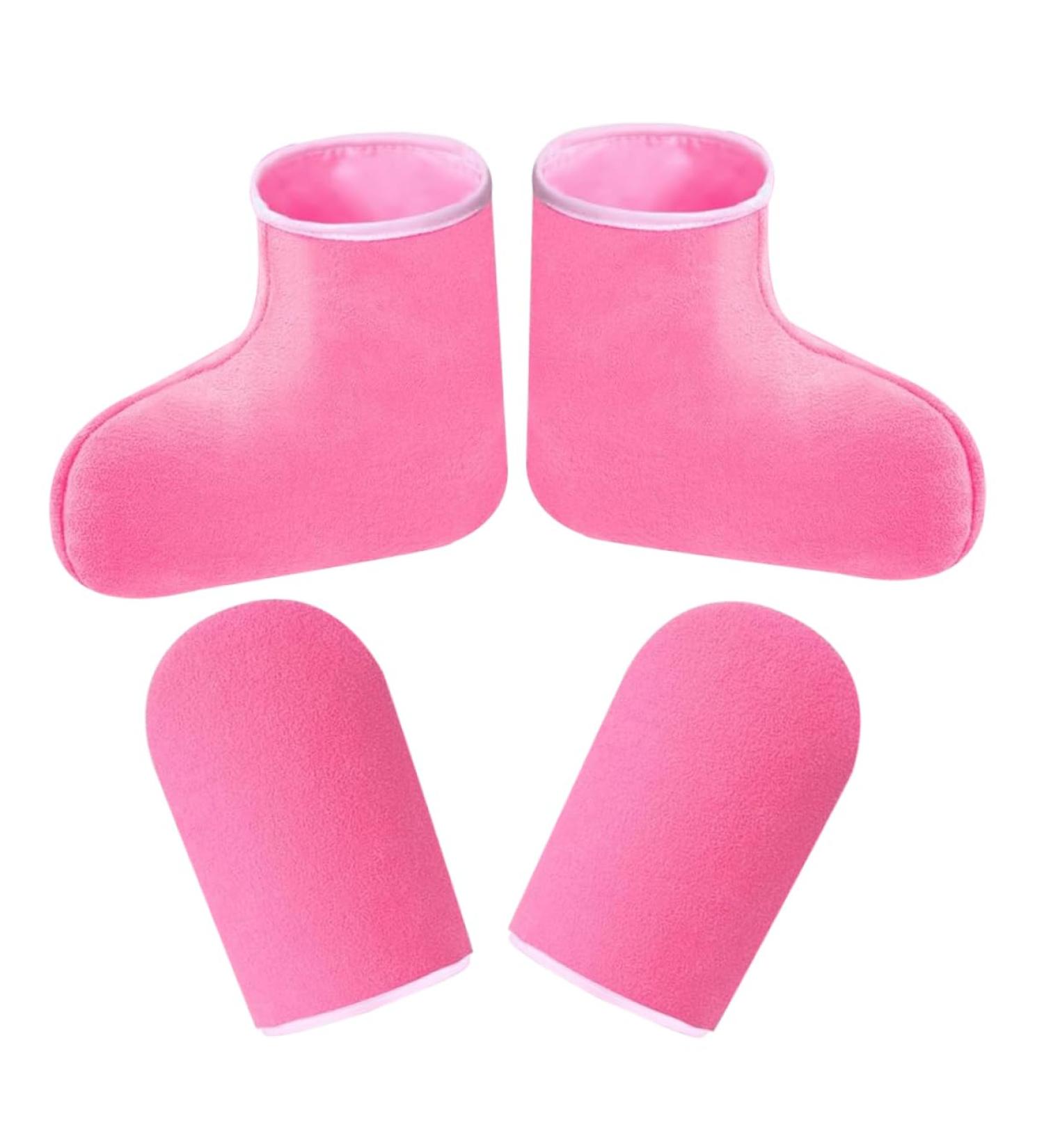 Moufles Hydratants et Surchaussons de Paraffine Taille Unique Conservation Chaleur Soin Mains et Pieds pour Spa Salon Beaut  - Buy Online on GoSupps.com
