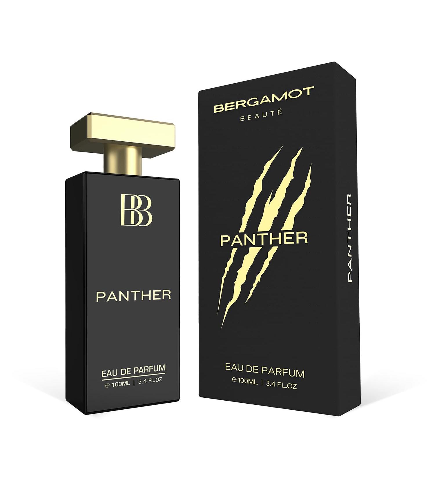 Bergamot Beaute Panther Eau De Parfum | Best Perfume for Men with Patchouli and Musky Long Lasting Premium Fragrance for Man EDP 100ml - Buy Online on GoSupps.com