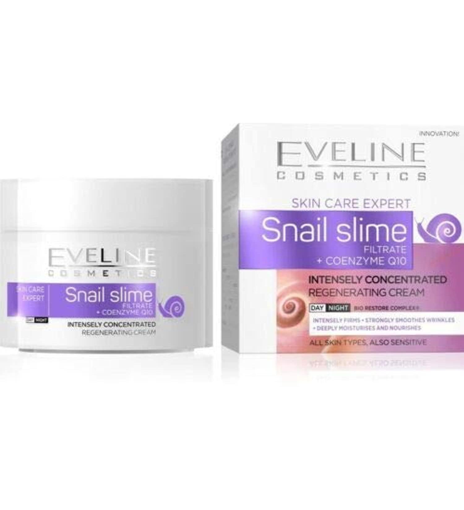 Eveline Skin Care Expert SNAIL SLIME Regenerating Face Cream Day/Night 50ml