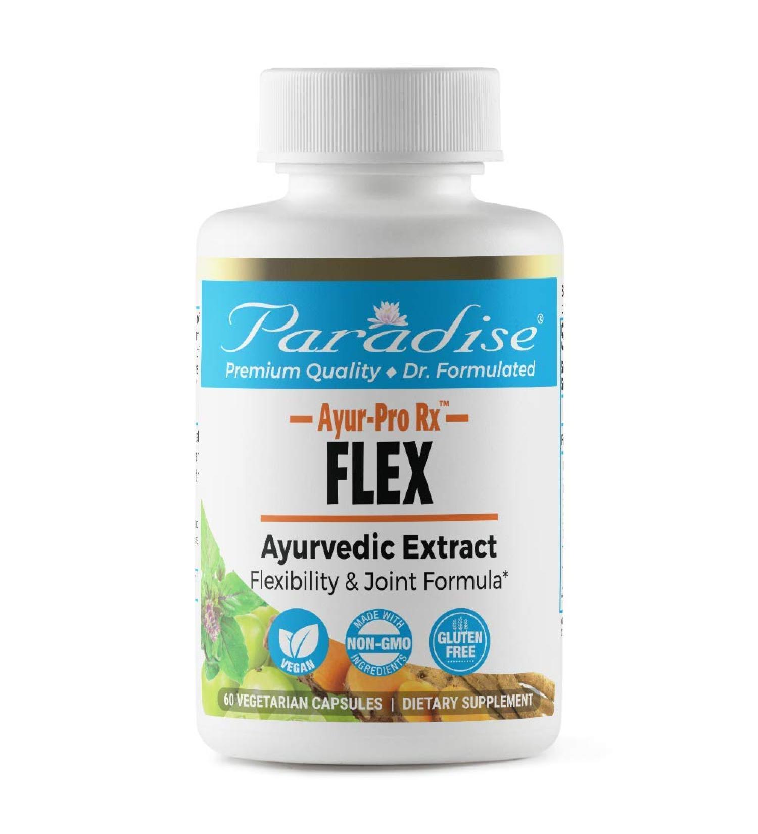 Buy Paradise Herbs AYUR Pro Rx Flex - 60 Vegetarian Capsules for Joint Health - Buy Online on GoSupps.com