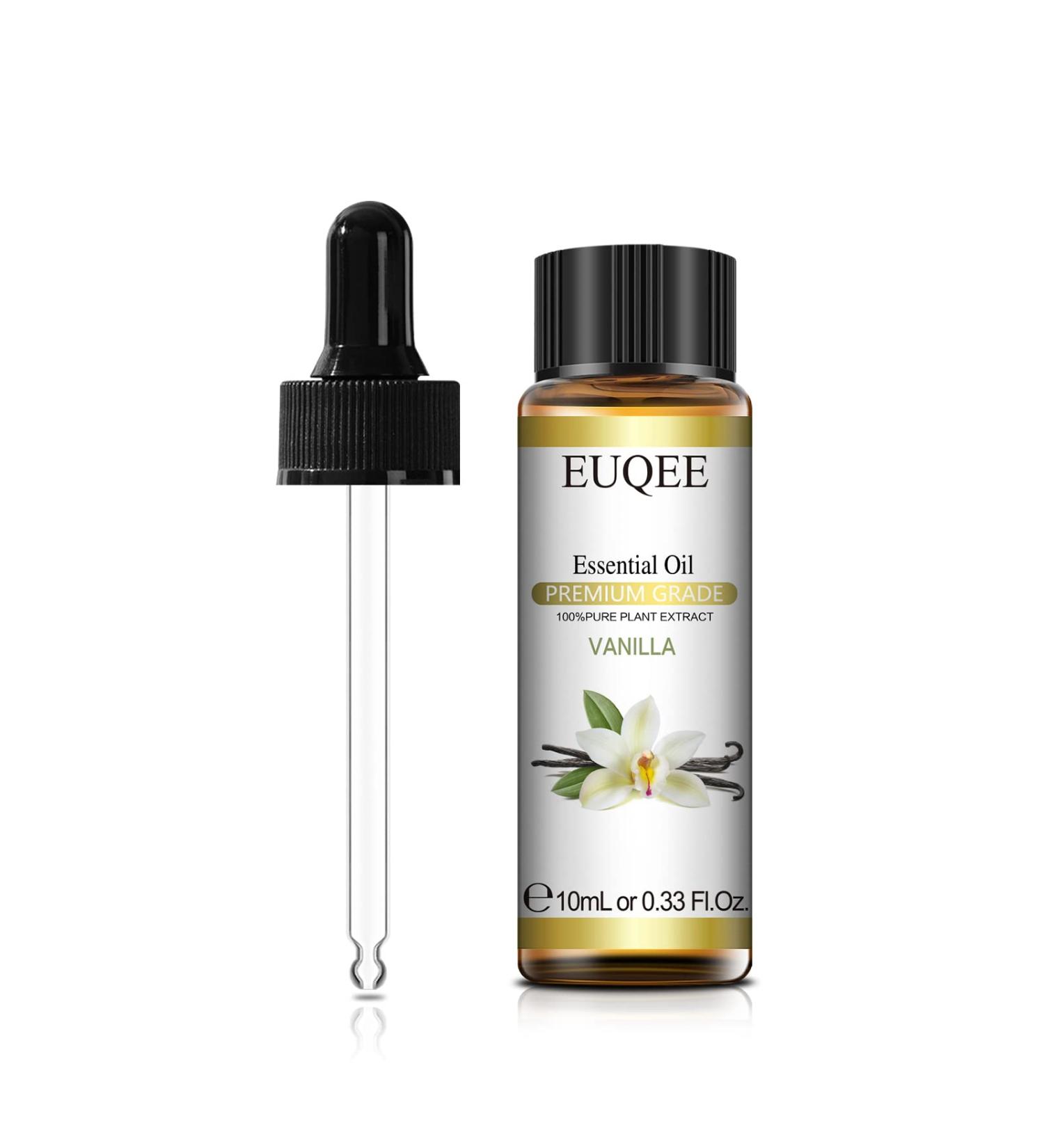 Vanilla Essential Oil (0.33 oz/10 ml) Pure Vanilla Oil Premium Essential Oils with Glass Dropper Great for Humidifier Diffusers Aromatherapy Candle Making Classic-18 - Buy Online on GoSupps.com