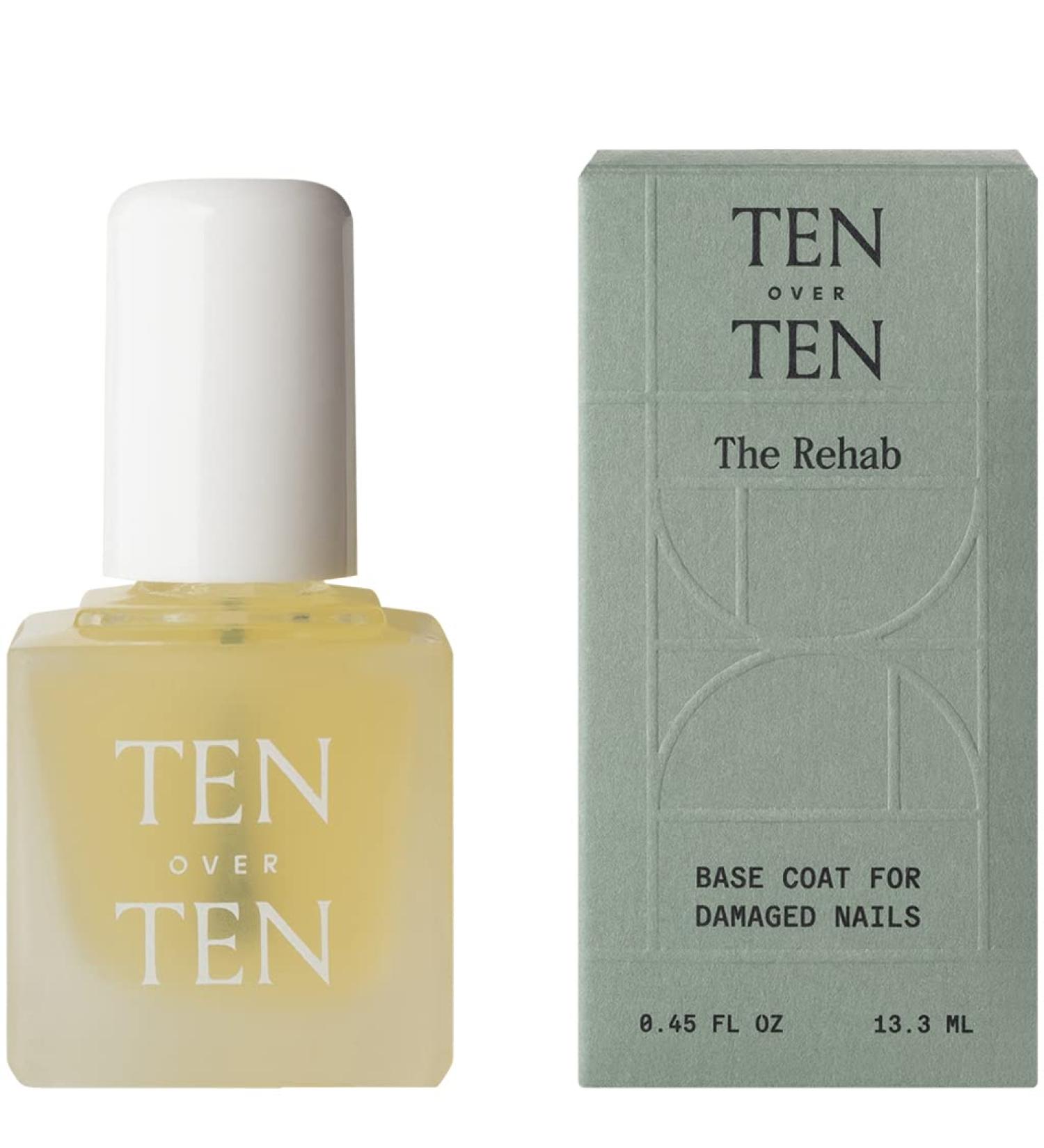tenoverten - The Rehab Nail Primer | Clean  Natural  Non-Toxic Nail Care (0.45 fl oz | 13.3 mL)