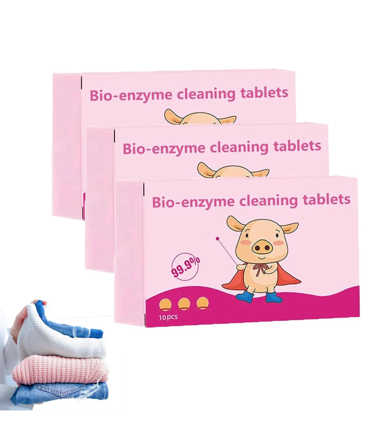 Multi-Functional Bio-Enzyme Cleaning Tablets Multifunctional Cleaning Tablets Bio-Enzyme Explosive Salt for Cleaning all Kinds of Clothing Shoes Curtains (3 PCS) - Buy Online on GoSupps.com