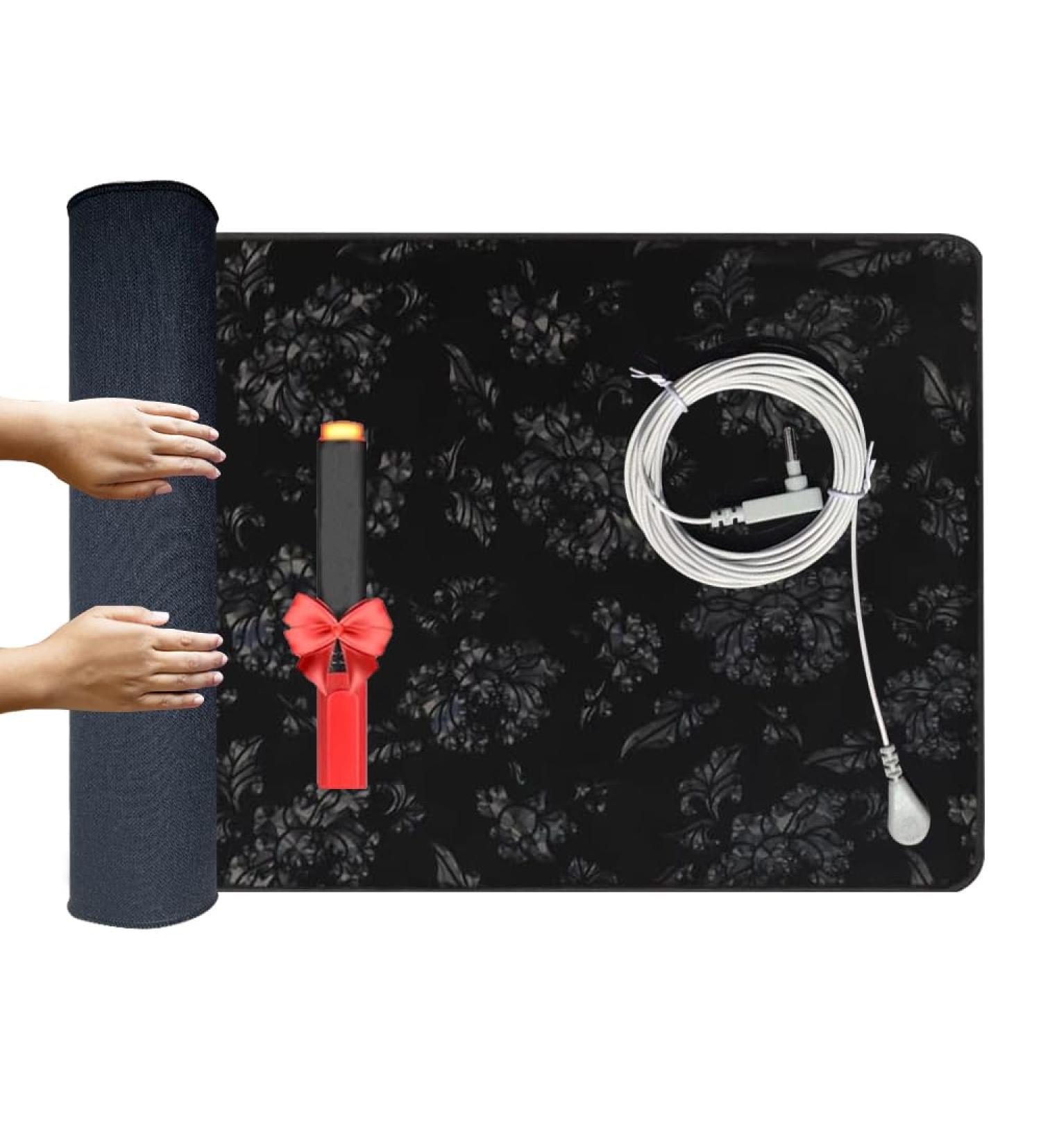 Grounding Mat for Sleeping Grounding Pad Upgraded Material and Pattern for Health Improvement Pain Stress Inflammation Relief Grounding Mat for Foot Bed (23.6" 35.4+Pen) - Buy Online on GoSupps.com