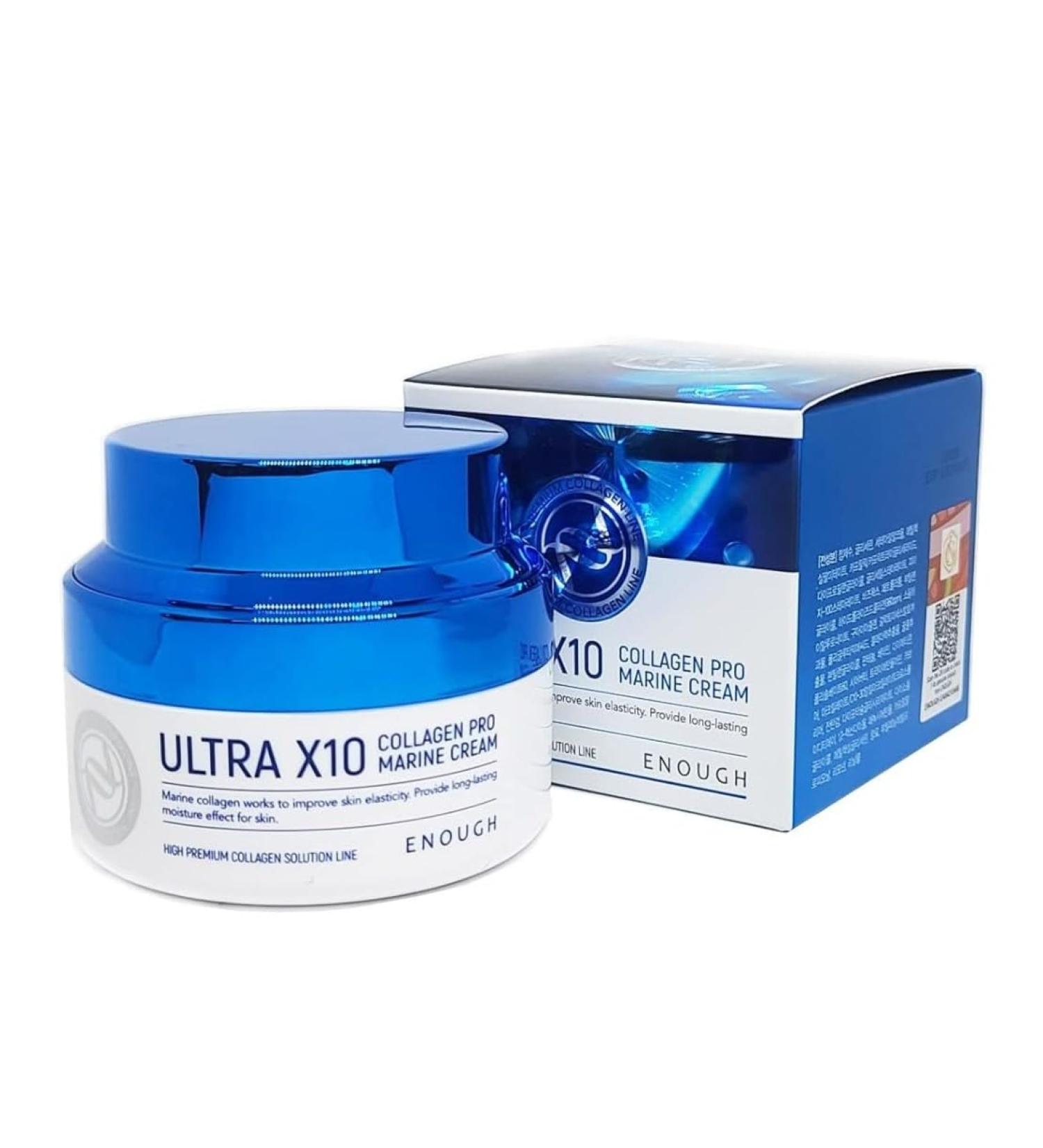 Buy Enough High Premium Pro Cream - Collagen Peptides & Hyaluronic Acid Moisturizer for Women | Korean Skin Care for Tightening & Firming - Buy Online on GoSupps.com