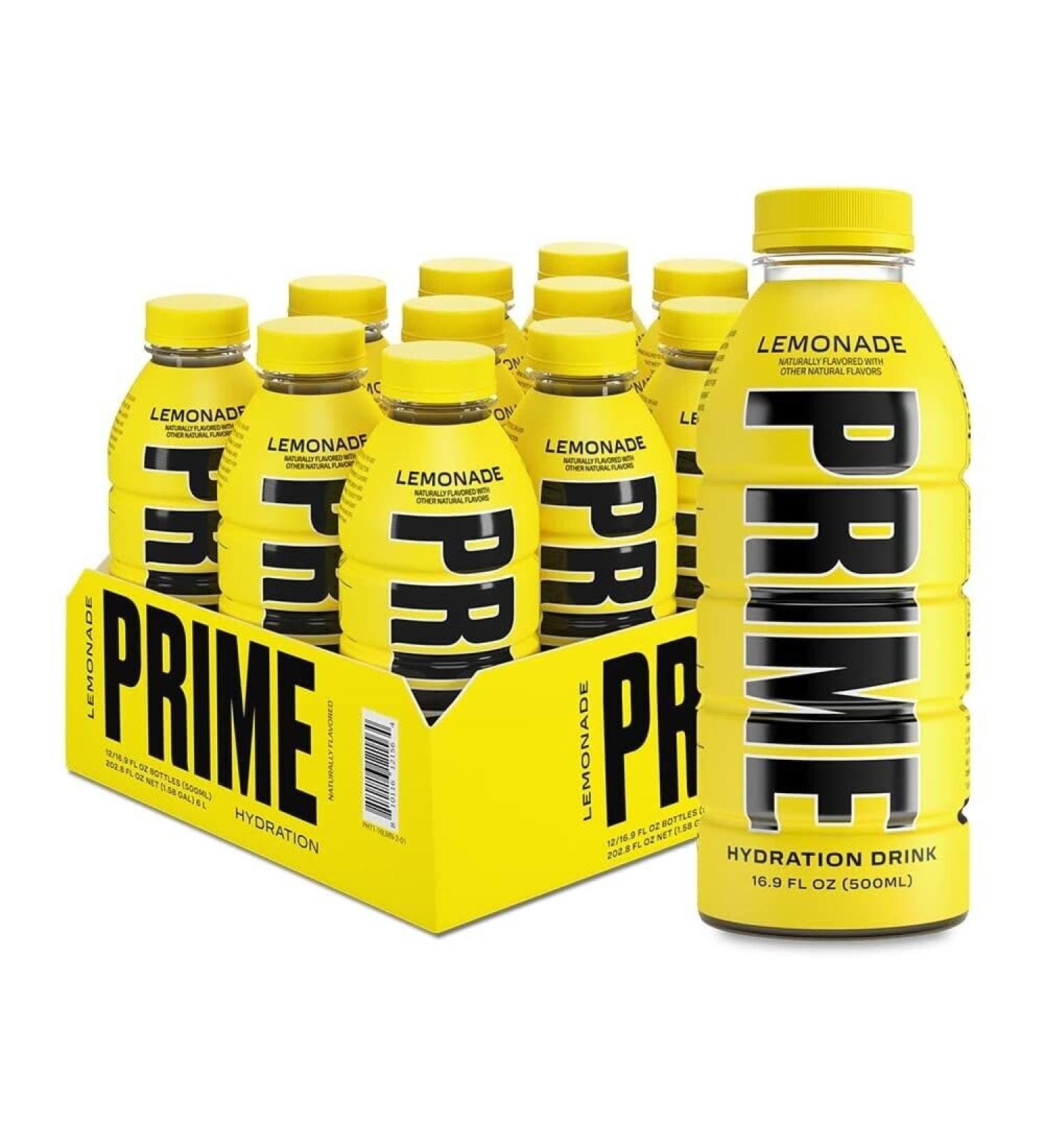 Prime Lemondade US Bottle 16.9oz (500ml) Case of 12 - US Import - Buy Online on GoSupps.com