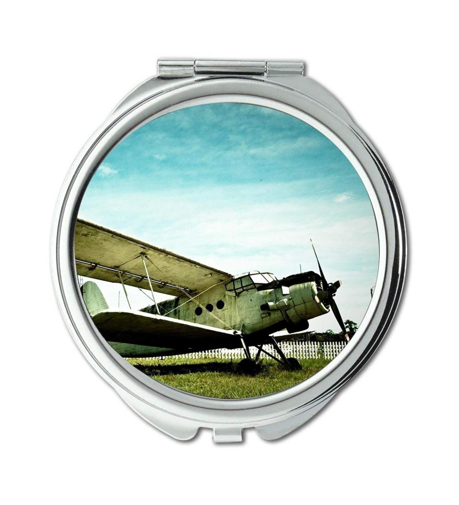 vintage aircraft Mirror Compact Mirror x fighter pocket mirror portable mirror - Buy Online on GoSupps.com