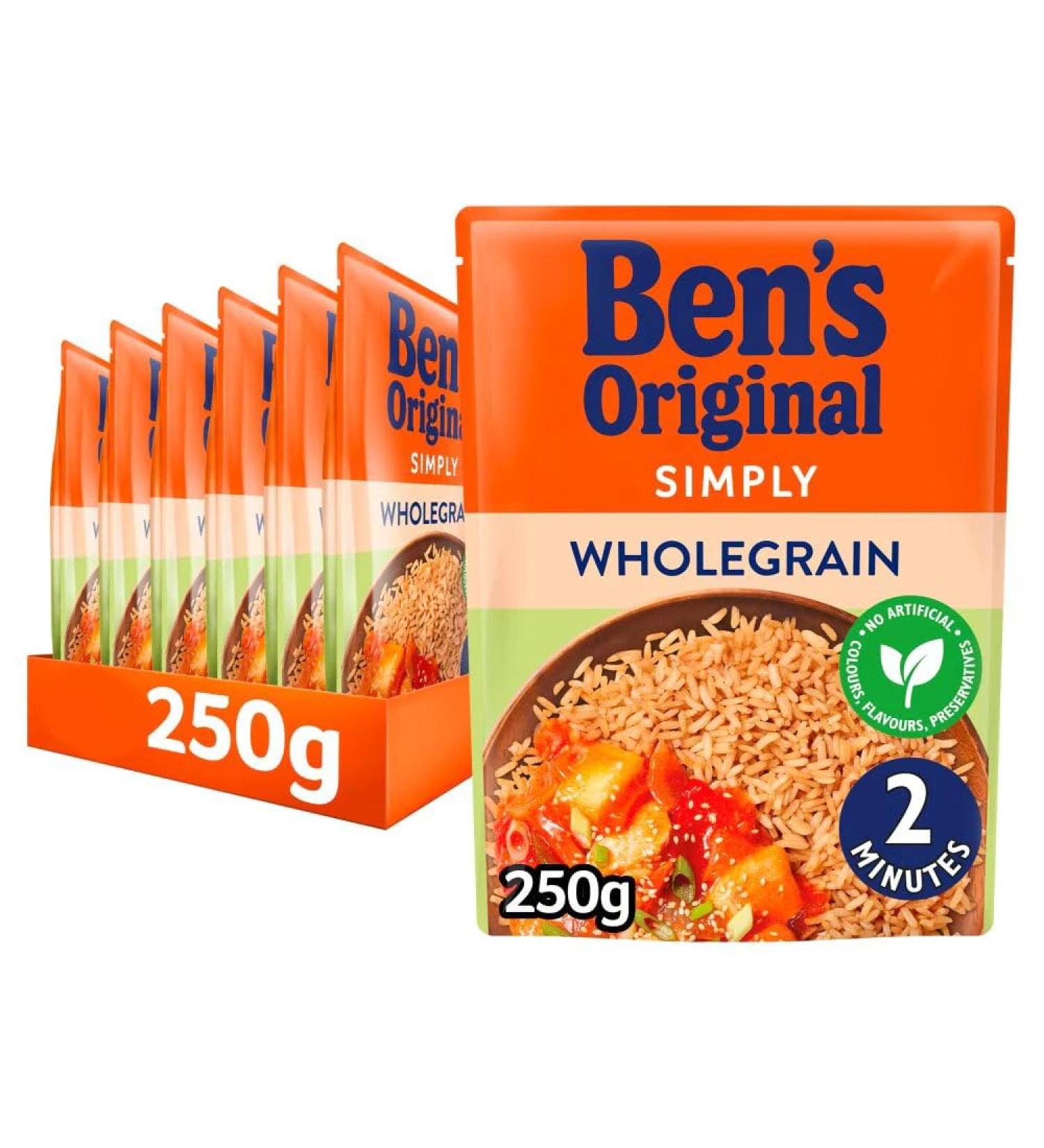 MASBens Original Wholegrain Microwave Rice 250g-Food