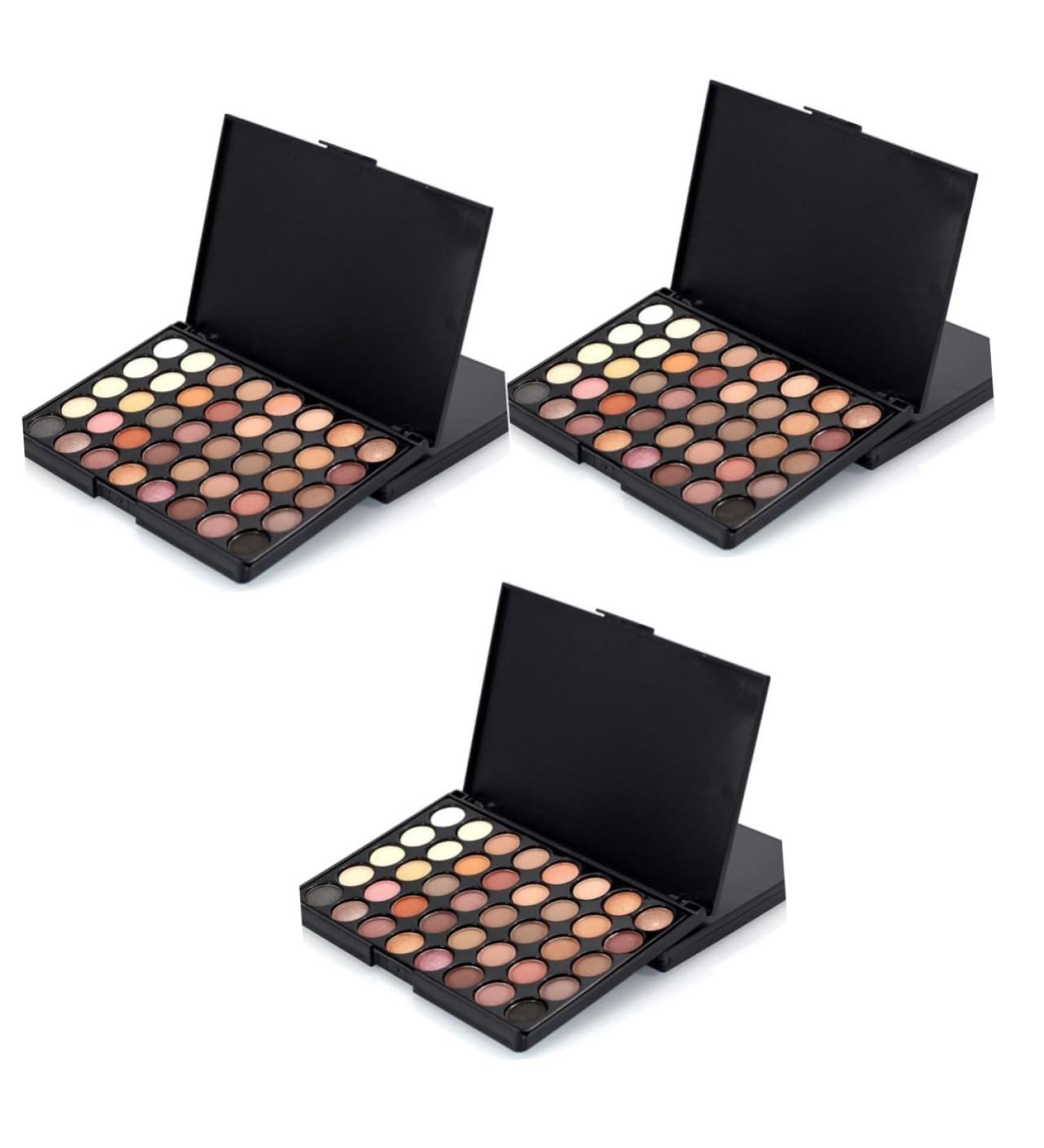 WOONEKY 3pcs 40 Eye Shadow Palettes Eyeshadow Powder Eyeshadow Pallet Makeup Palette - Buy Online on GoSupps.com