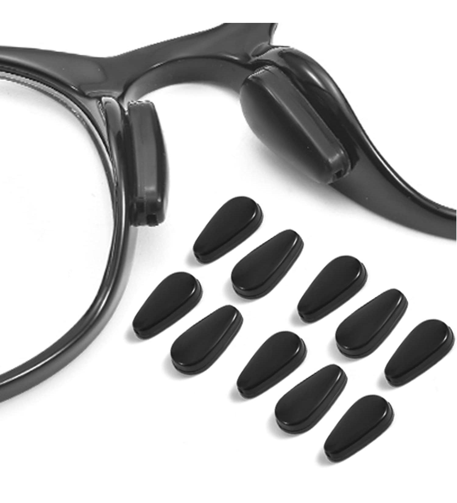 OPUGIT Adhesive Anti-Slip Eyeglass Nose Pads - 5 Pairs Black, 3.2mm Thickness for Eyeglasses, Sunglasses, Reading Glasses - Buy Online on GoSupps.com