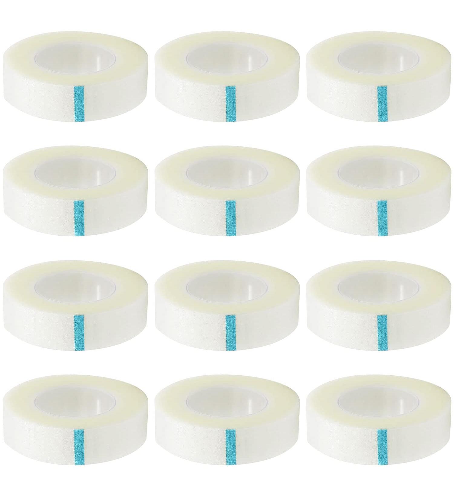 XREE 12 Rolls Eyelash Tape - Micropore 9m x 1.25cm Adhesive for Eyelash Extensions - Perfect for Makeup Artists - White - Buy Online on GoSupps.com