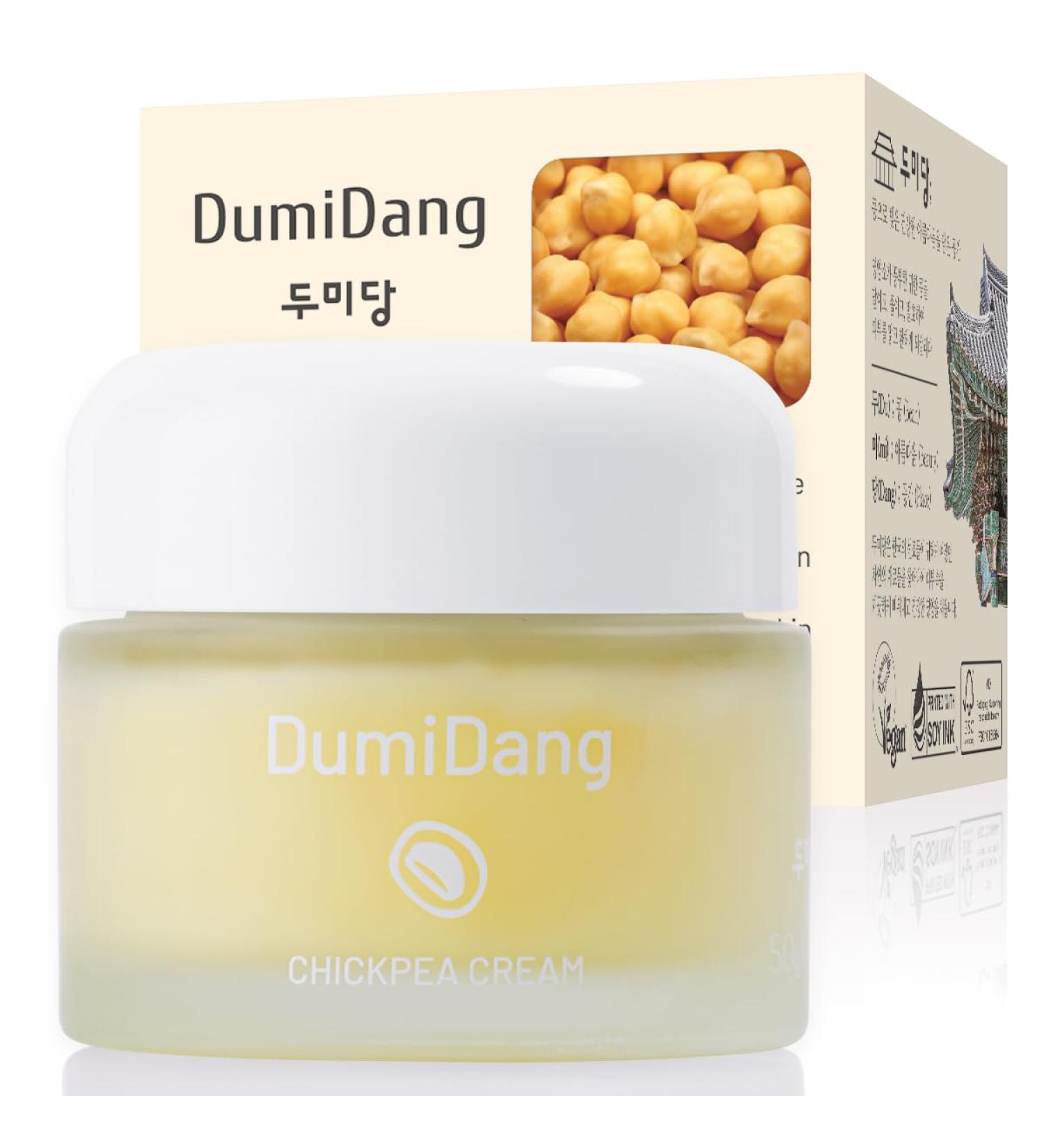 Chickpea Cream - Korean Vegan Skincare Deep Moisture Formula with Fermented Chickpeas Squalane & Shea Butter | 50g - Buy Online on GoSupps.com