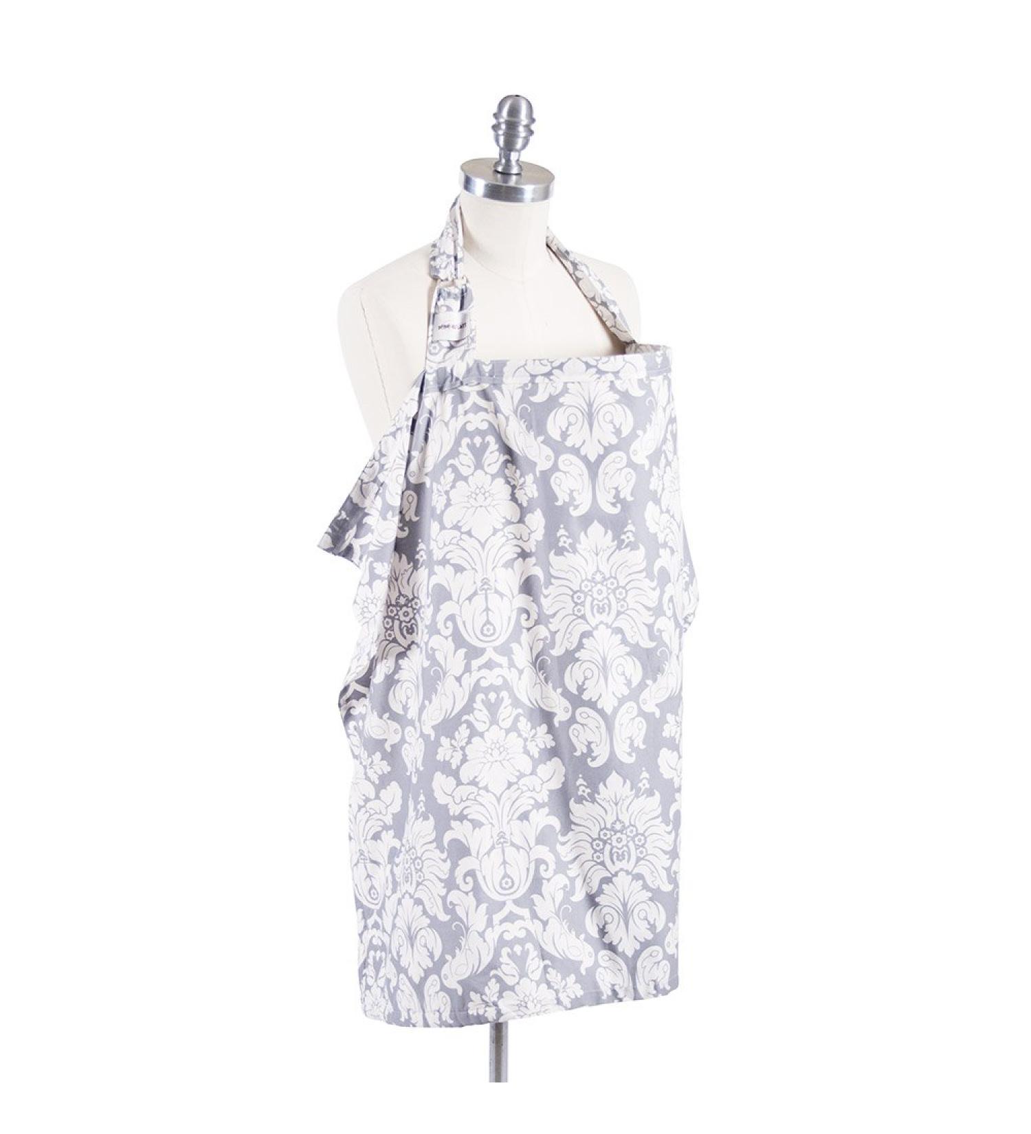 B b au Lait Nursing Cover - Chateau Silver | Stylish & Comfortable Breastfeeding Solutions - Shop Internationally - Buy Online on GoSupps.com