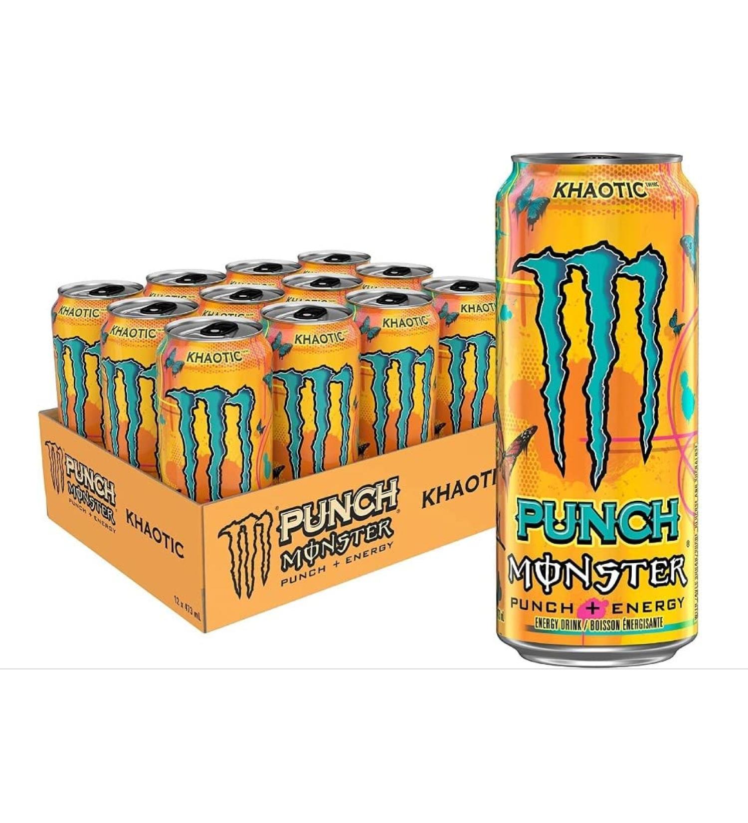 Yogi Trade Yogi Trade Monster Energy Boissons 500 ml (lot de 12) (Juice Khaotic)