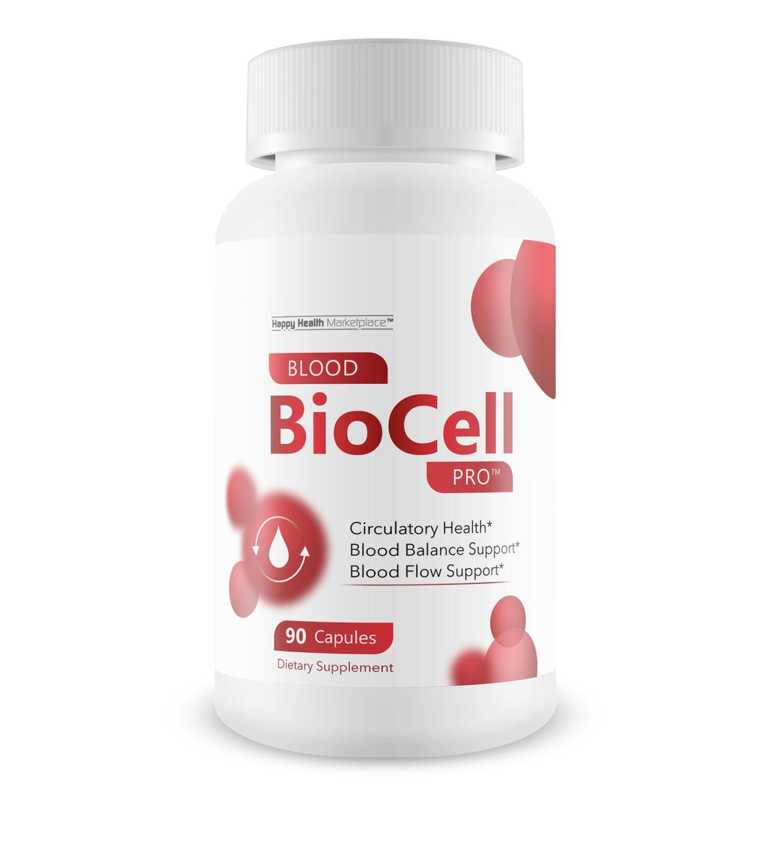 Blood BioCell Pro - Our Best Blood Support Supplement - Magnesium 12 Advanced Blood Flow Bio Cell Blood Health Support - Our Best Vasodilator Nitric Oxide High Pressure Pills - Circulation Blood Boost - Buy Online on GoSupps.com