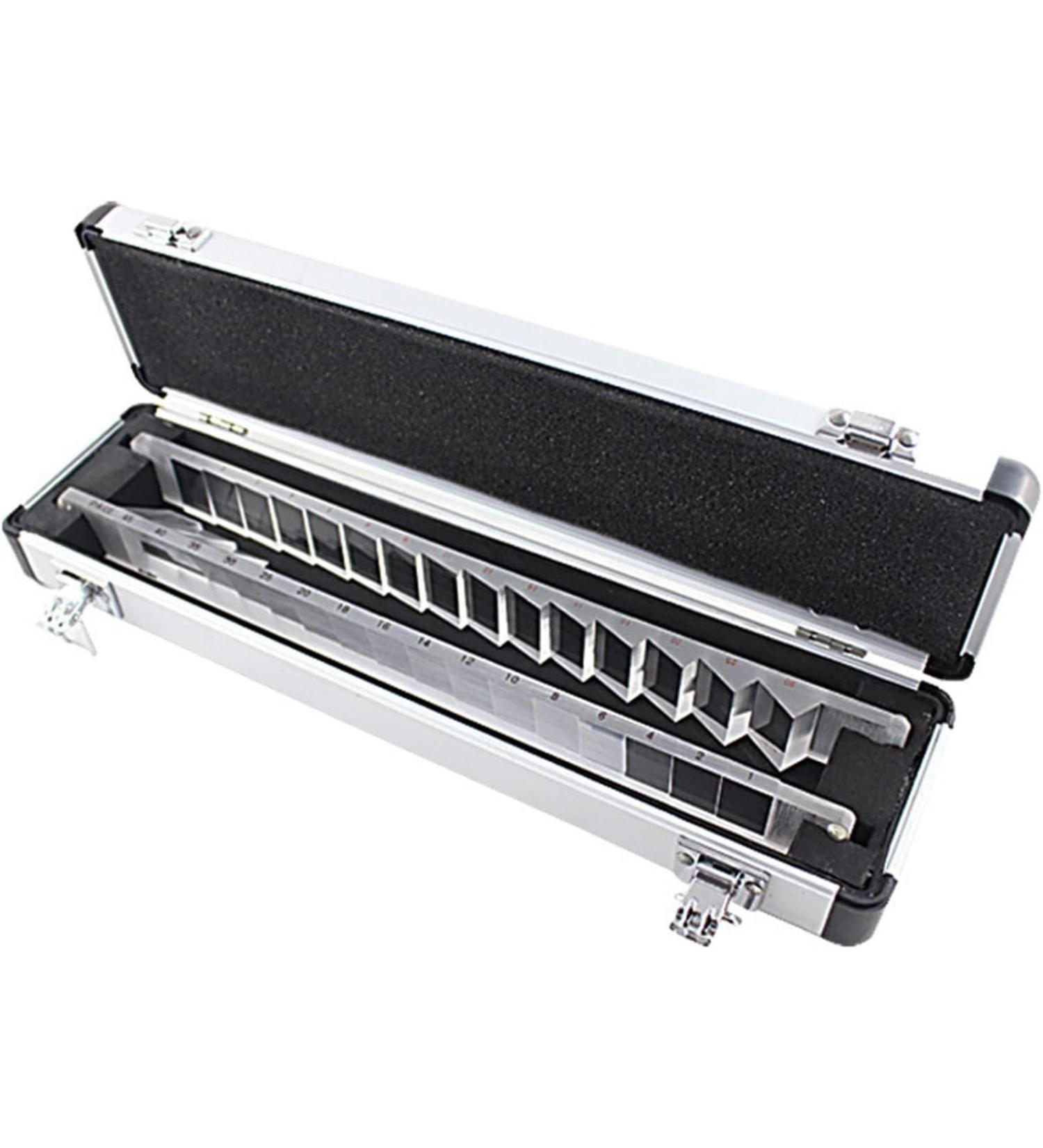 Ophthalmic Optical Prism Bar Set Optical Clinic Ophthalmic Vertical (15) and Horizontal (16) Prism Set with Aluminum Outer Box for Hospitals and Optometry Centers - Buy Online on GoSupps.com