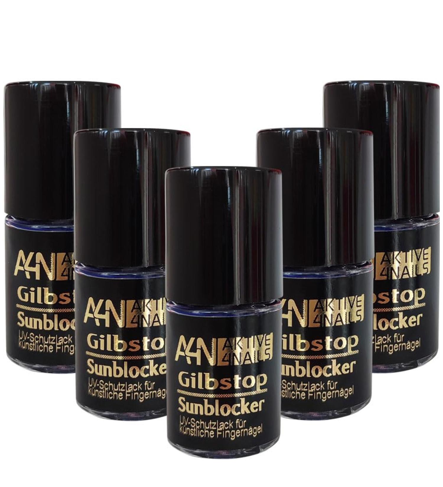GilbStop / SunBlocker / UV protection for natural nails and gel nails (5 pcs.)