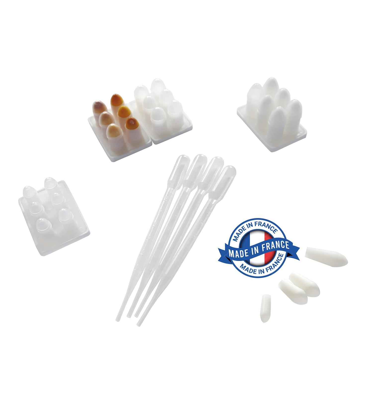 French-Made Reusable Suppository Molds Kit - 3 Sizes (1ml 2ml 3ml) - 4 Trays Multi - Buy Online on GoSupps.com