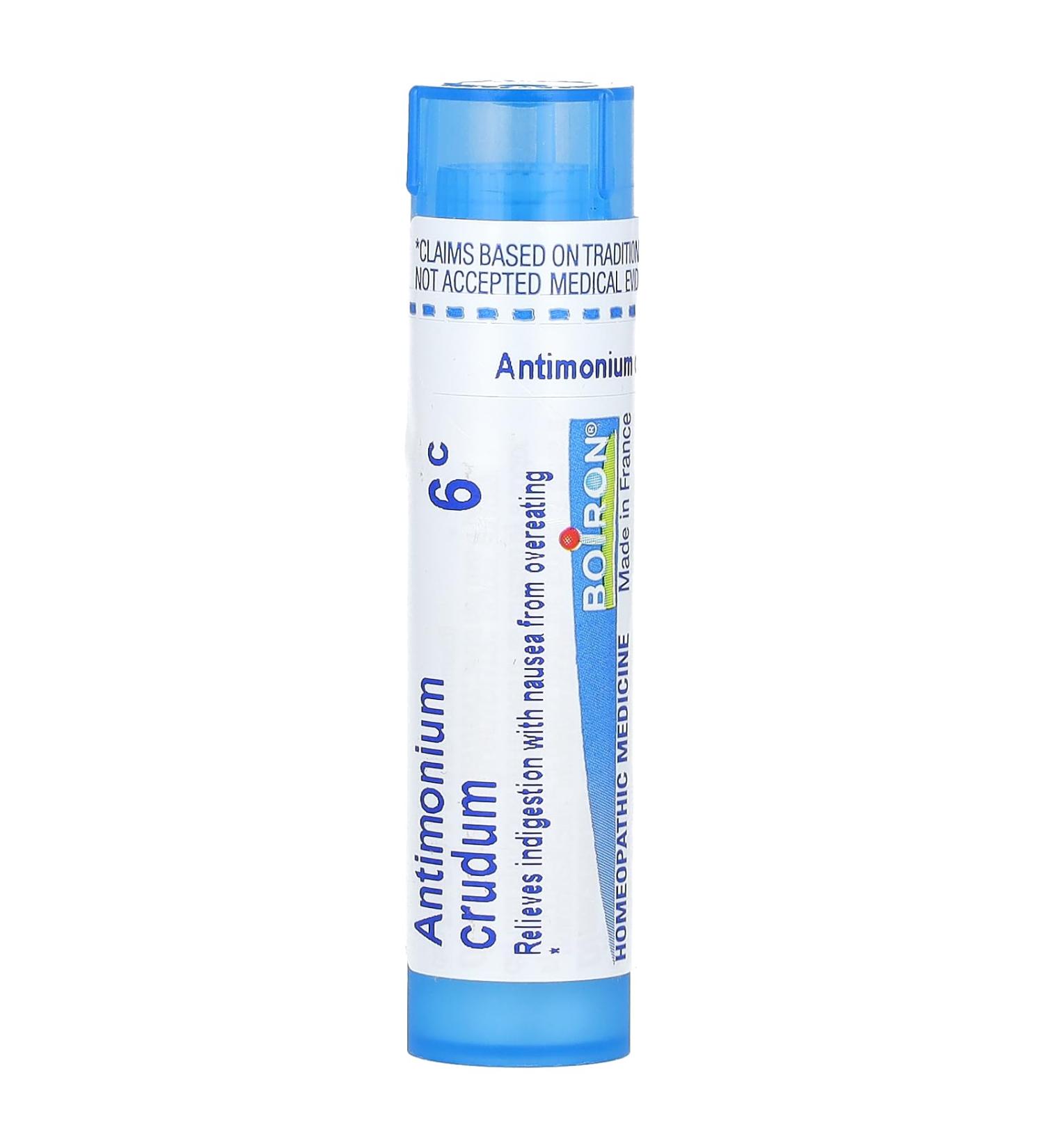 Boiron Antimonium Crudum 6C MD - 80 Pellets | Homeopathic Remedy for Health & Wellness - Shop Internationally - Buy Online on GoSupps.com