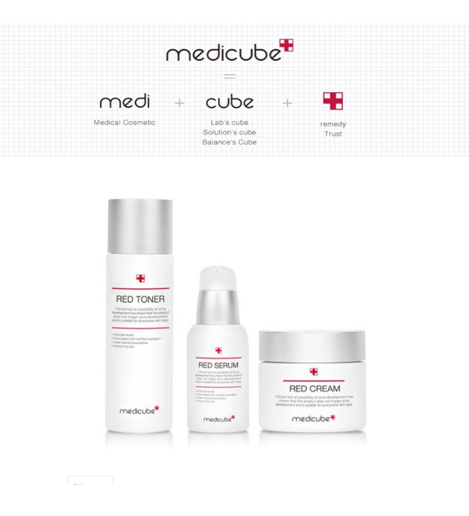 Medicube RED Line Toner Serum & Cream Set - Advanced Acne Care for Clear Skin - Buy Online on GoSupps.com