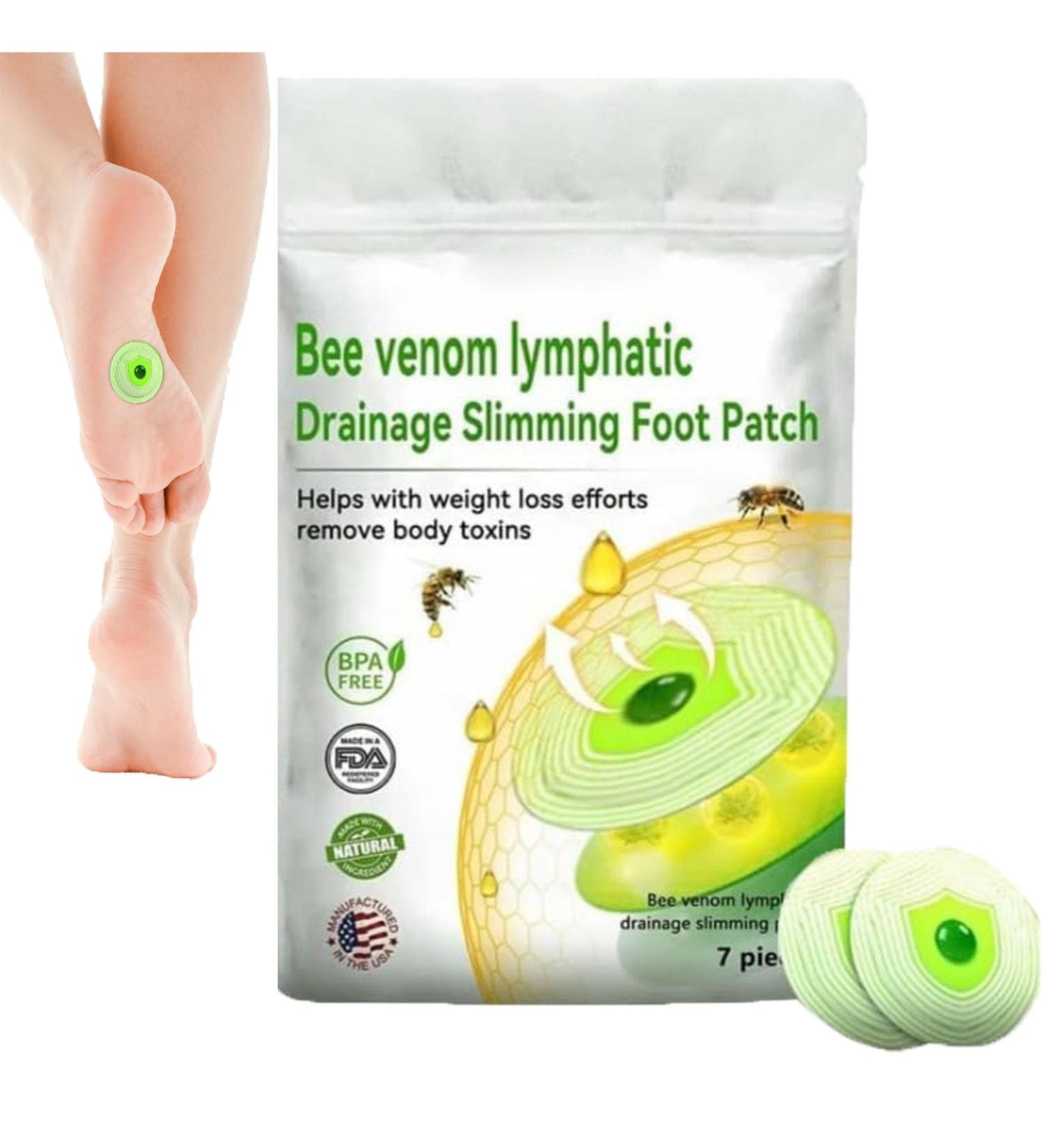 LUKMLCA Bee Venom Foot Patch LUKMLCA Foot Care Patch Effective Feet Health Patches for Foot and Body Care Foot Pads for Sleep Better & Relieve Stress Reduce Body Accumulation (1PCS) - Buy Online on GoSupps.com