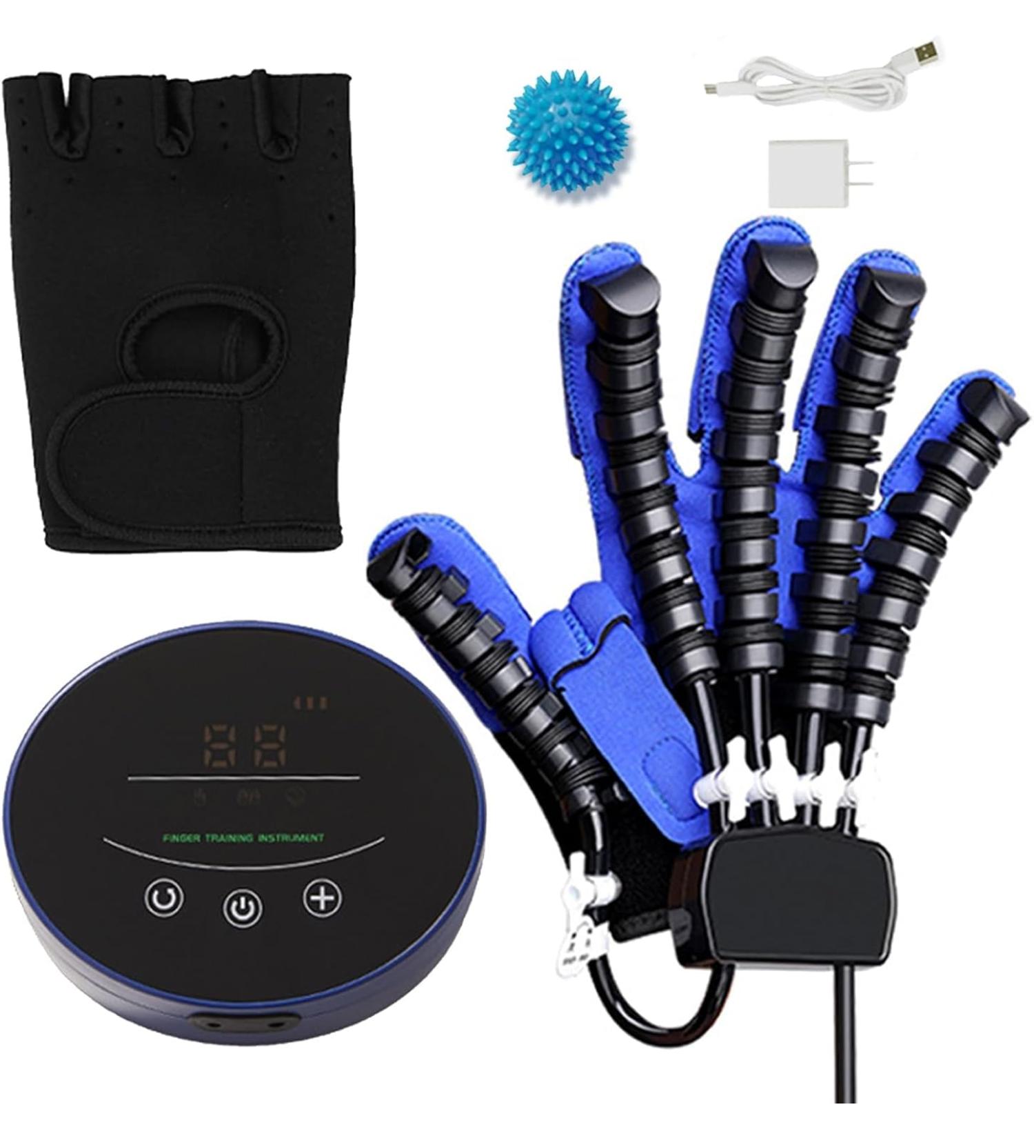 Rehabilitation Robot Training Gloves Rehabilitation Restore Equipment for Patient with Hand Paralysis Finger Recovery Exercise Equipment Orthotics Blue B XXL Blue B XXL - Buy Online on GoSupps.com
