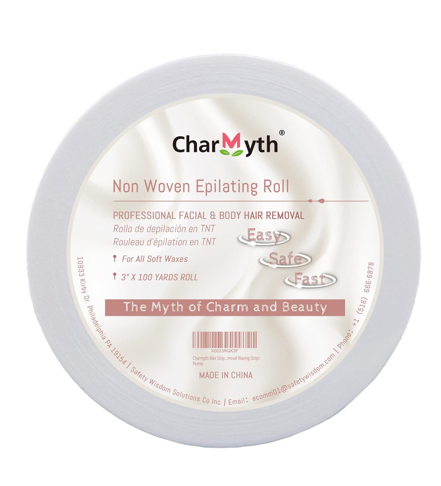 Charmyth Non Woven Disposable Wax Strips for Body & Face - 100 Yard Roll - Buy Online on GoSupps.com