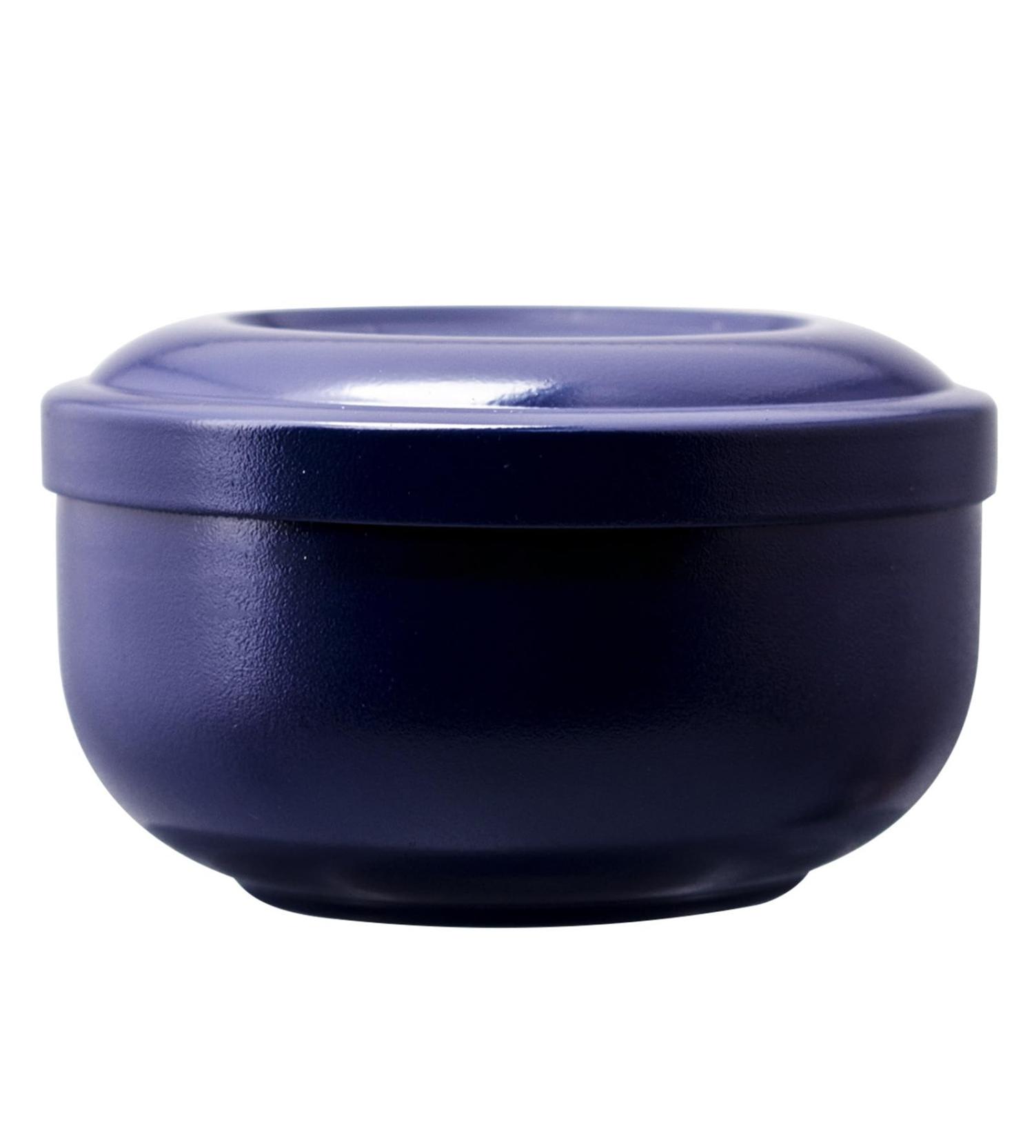 Premium Stainless Steel Beard Soap Cream Shell - Multifunctional Foaming Tool for Men - Washable Razor Cleaning Solution in Blue - Buy Online on GoSupps.com