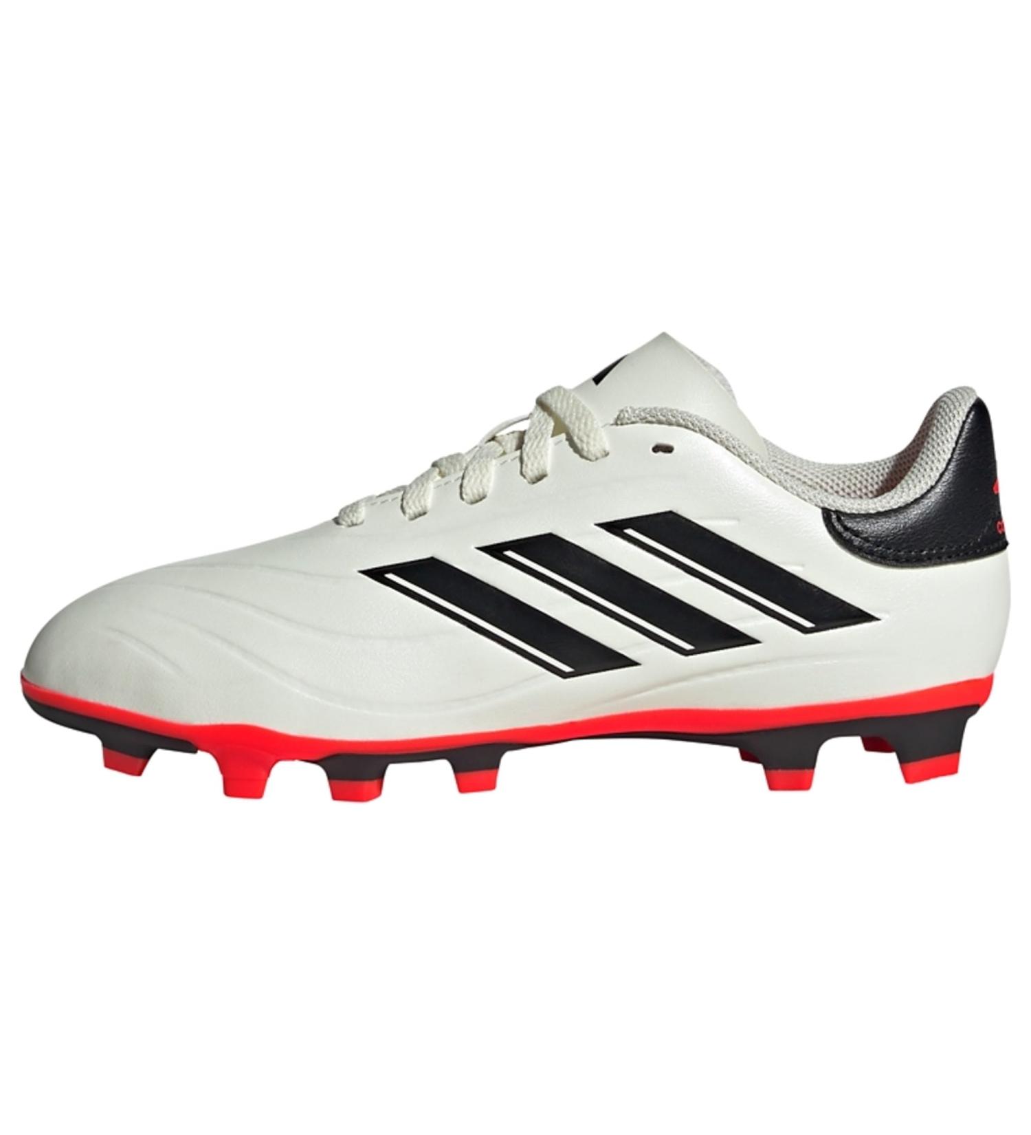 Buy adidas Unisex Kinder Copa Pure II Club Flexible Ground Boots - Size 31 EU - Ivory Core Black & Solar Red | International Shipping Available - Buy Online on GoSupps.com
