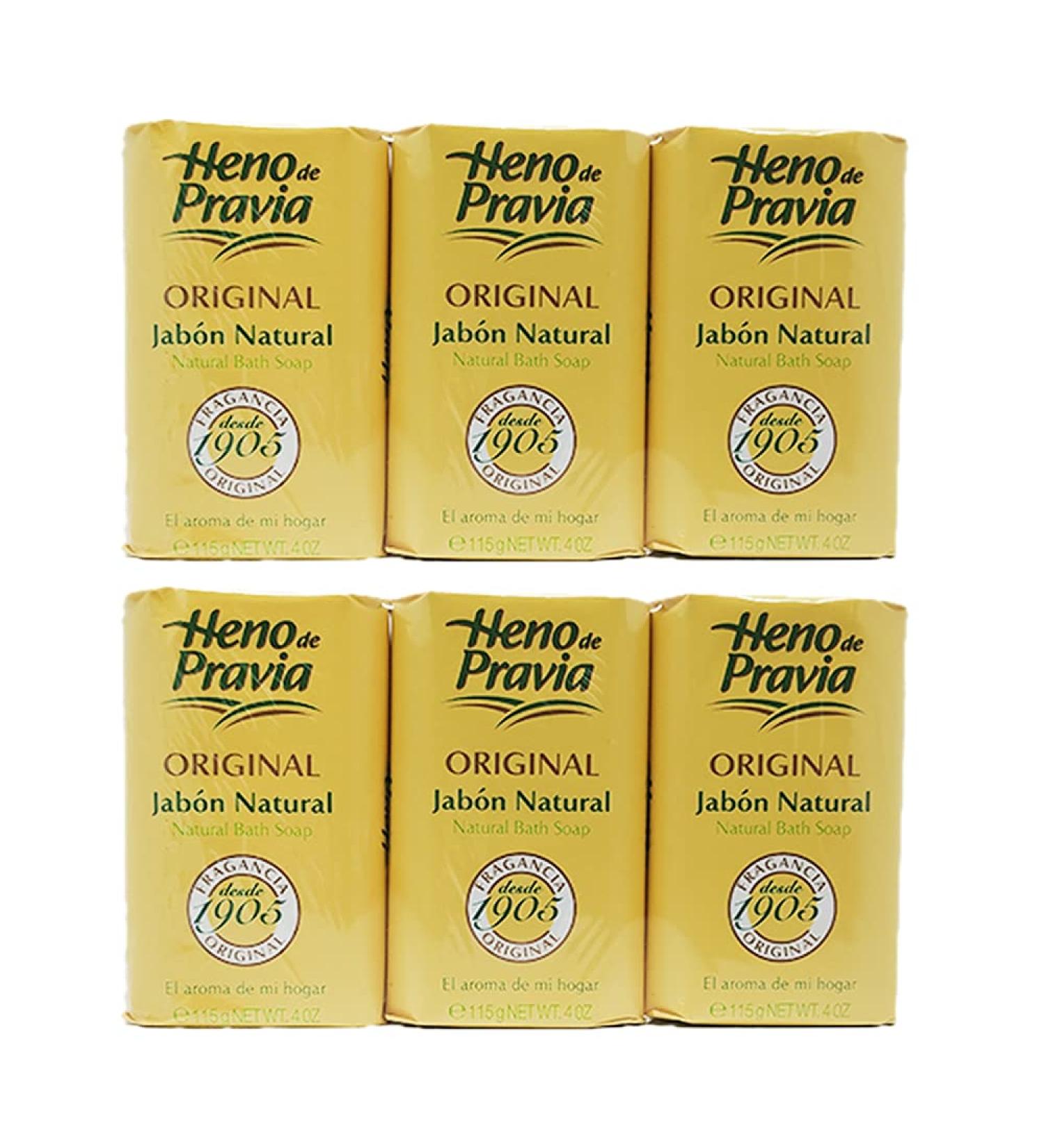 Heno De Pravia Soap 4.4 oz - Original Scent - Pack of 6 Soaps - Buy Online on GoSupps.com