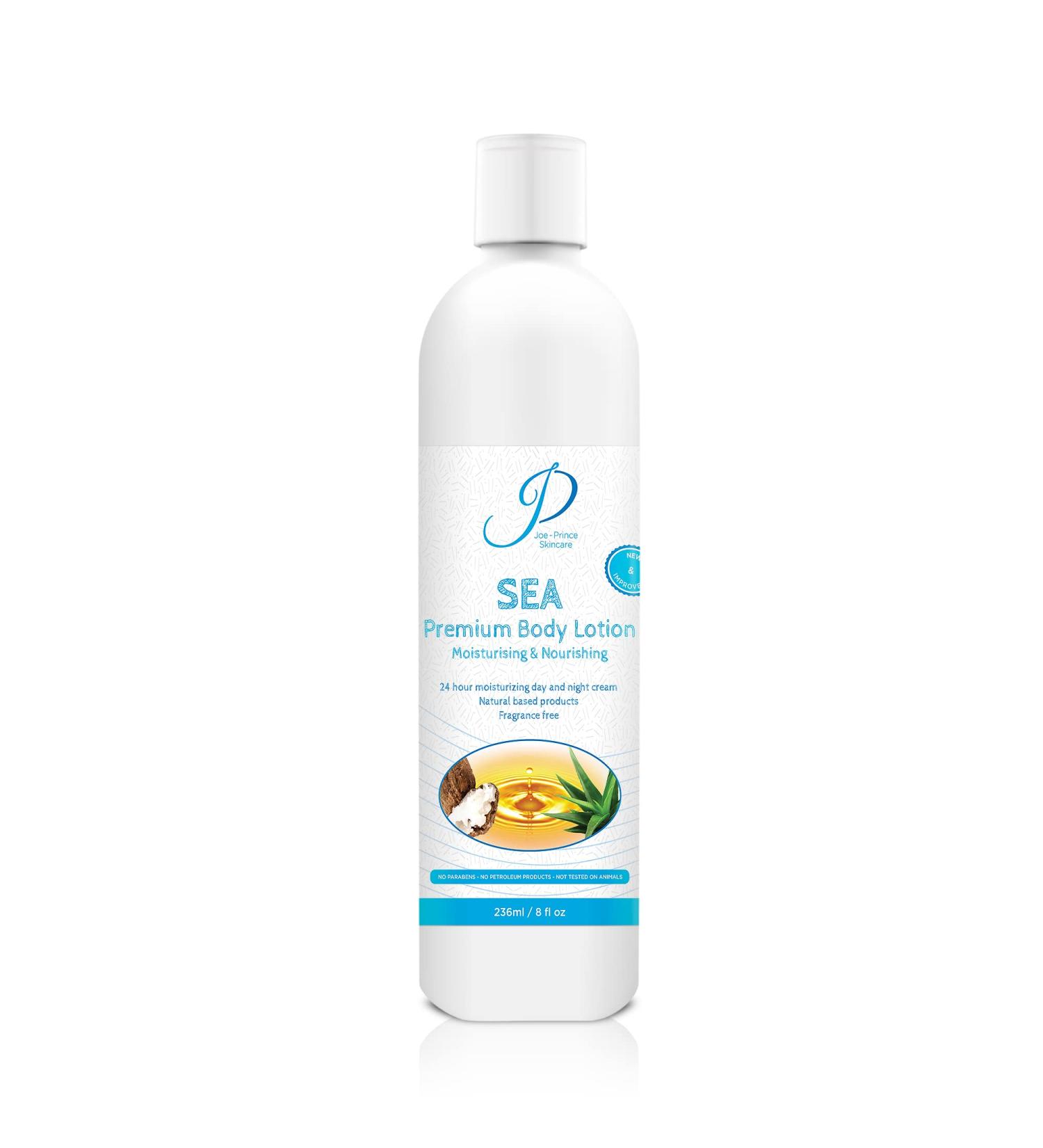 Buy SEA Premium Moisturizing Body Lotion - Fragrance Free Natural Skin Care for Men & Women | International Shipping - Buy Online on GoSupps.com
