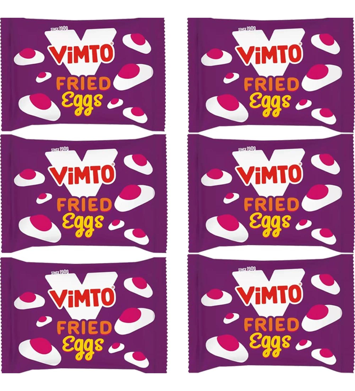 Vimto Fried Eggs Treat Bags 6 x 45g | Vimto flavoured gummies - Buy Online on GoSupps.com