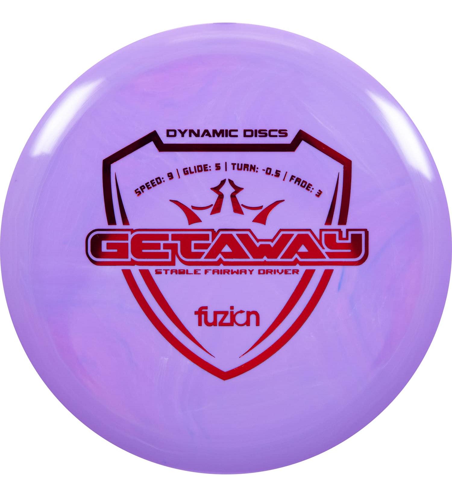 Dynamic Discs Fuzion Getaway - Stable Disc Golf Fairway Driver for Control | Durable Frisbee Golf Disc (Purple) - Buy Online on GoSupps.com