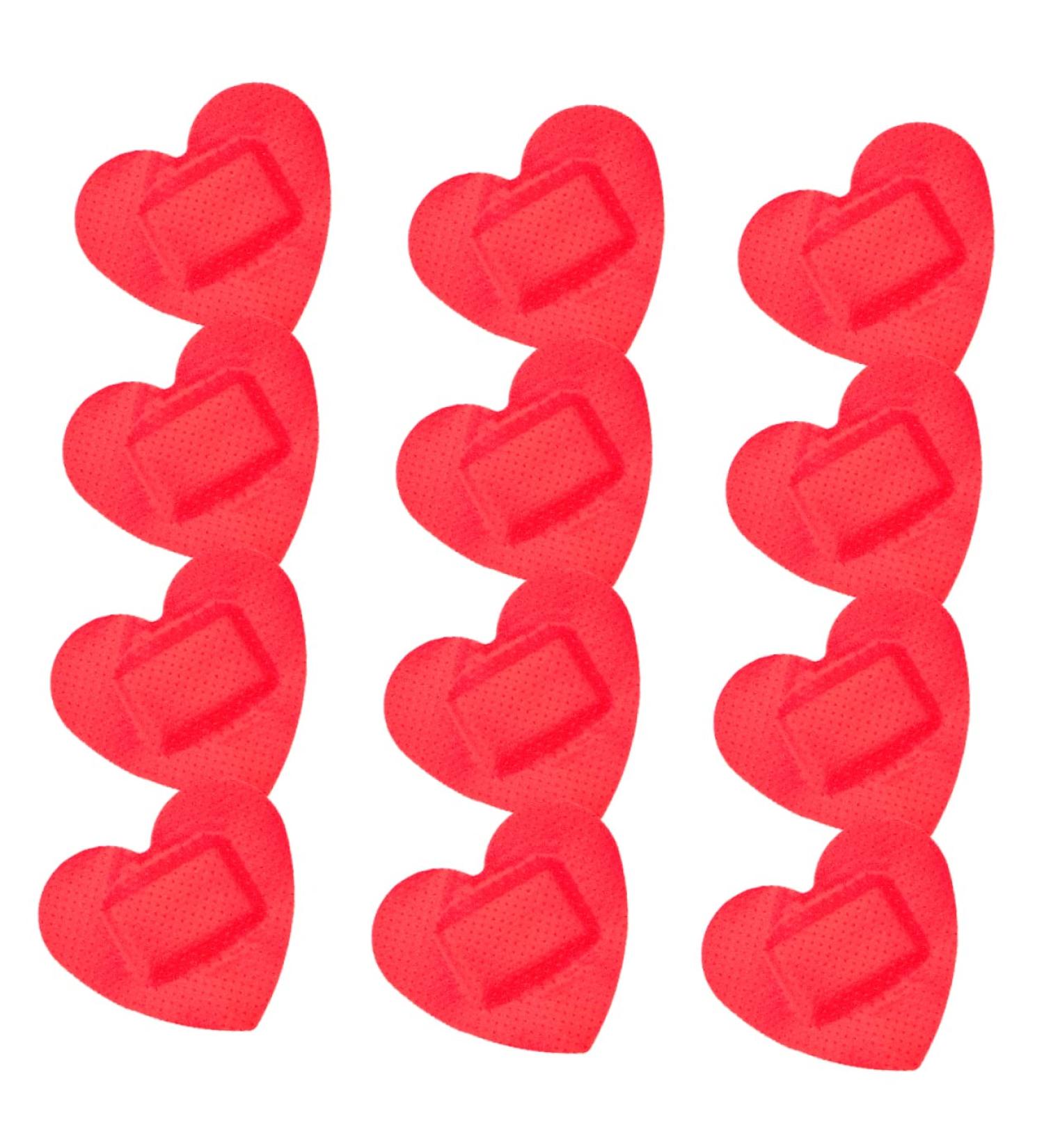 Beaupretty 24pcs Heart Shaped Adhesive Bandages | Cute & Portable Care Patches for Wounds - Buy Online on GoSupps.com