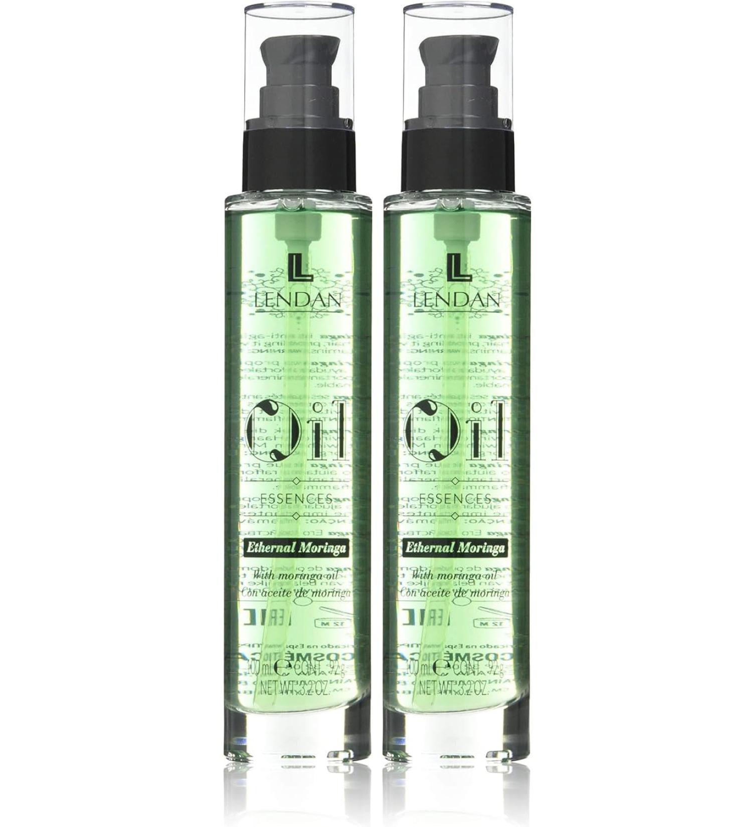 Lendan 2 Pack Moringa Oil Hair Oil 100ml + 100ml Hair Serum Hair Rejuvenator Moisturizes Nourishes and Strengthens Hair - Buy Online on GoSupps.com