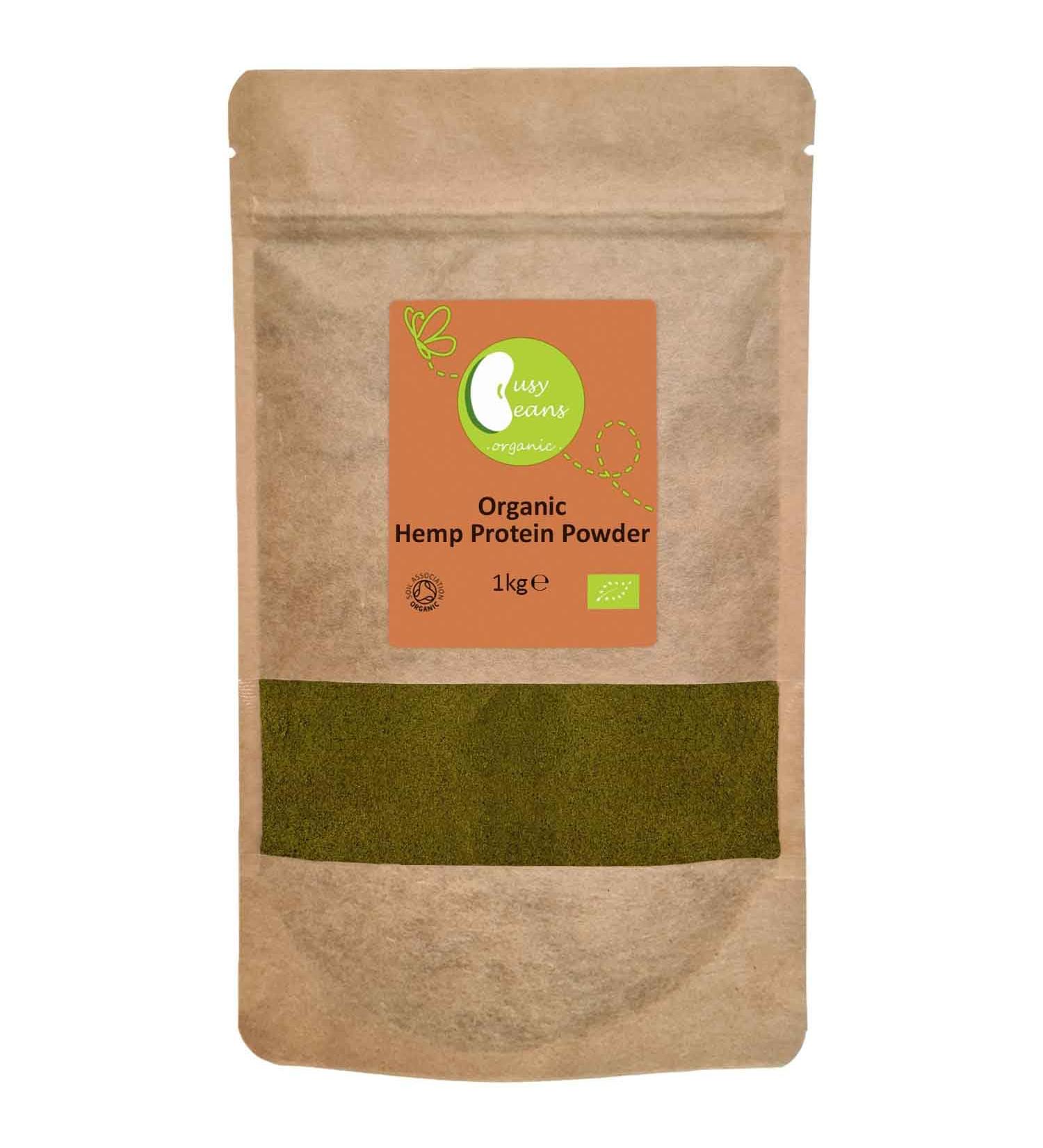 Organic Hemp Protein Powder - Certified Organic - by Busy Beans Organic (1kg) - Buy Online on GoSupps.com