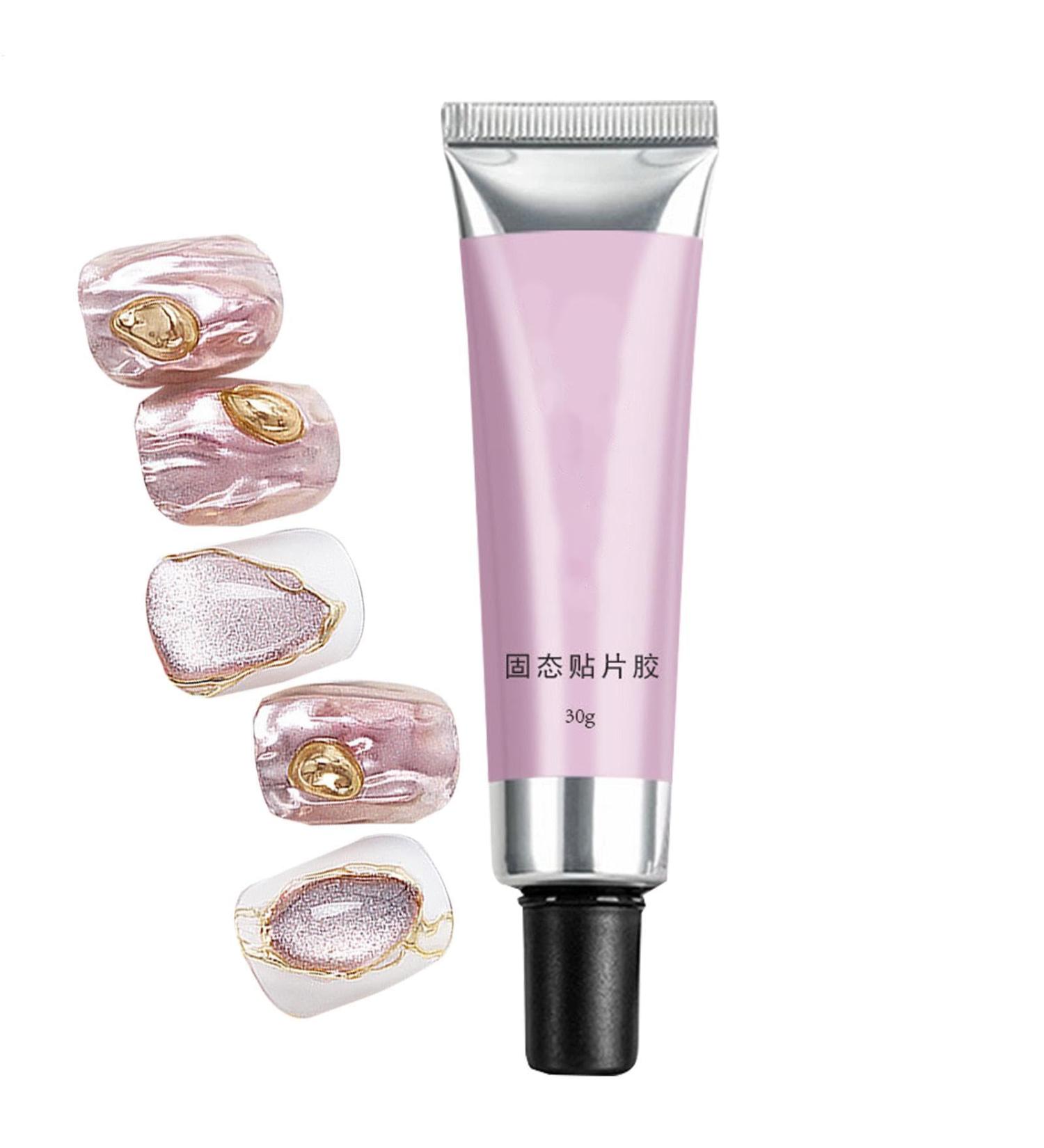  Obesntln Solid Gel Nail Glue Solid Nail Glue Gel | Multifunctional Builder Nail Gel | Strong Pressure Nail Adhesive Long Lasting Clear UV Nail Glue for - Buy Online on GoSupps.com