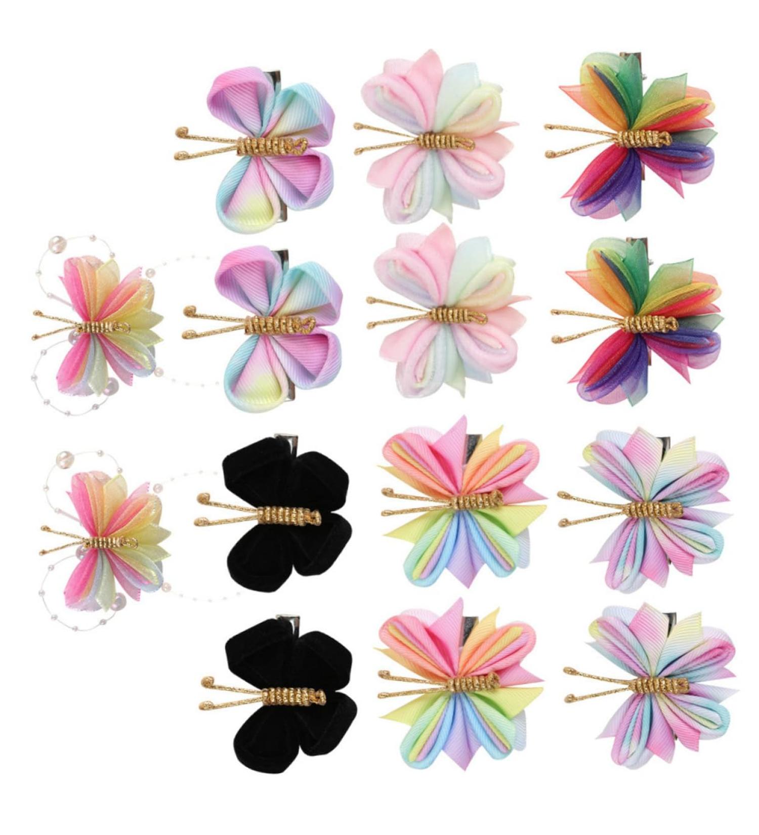 Beaupretty 7 Pairs Mesh Butterfly Hair Accessories Girls Kids Hair Clips Hair Clips Small Colorful Hair Barrette Creative Hair Clip Wedding Hair Clips Metal Miss Button Flannel - Buy Online on GoSupps.com